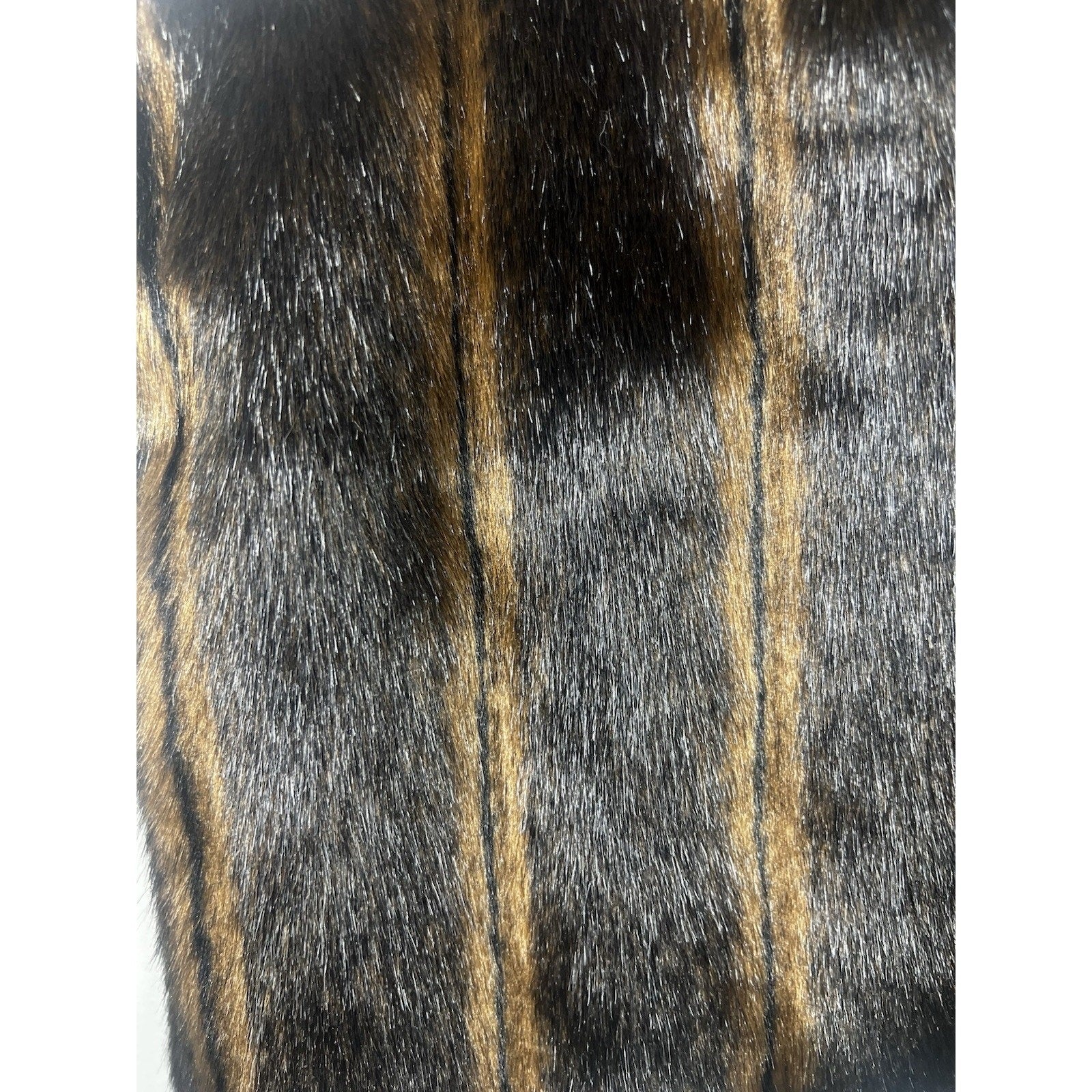 Rare VTG 1920s 1930s Luxury Sable Fur Vest Dark Brown Flapper Gatsby Art Deco M