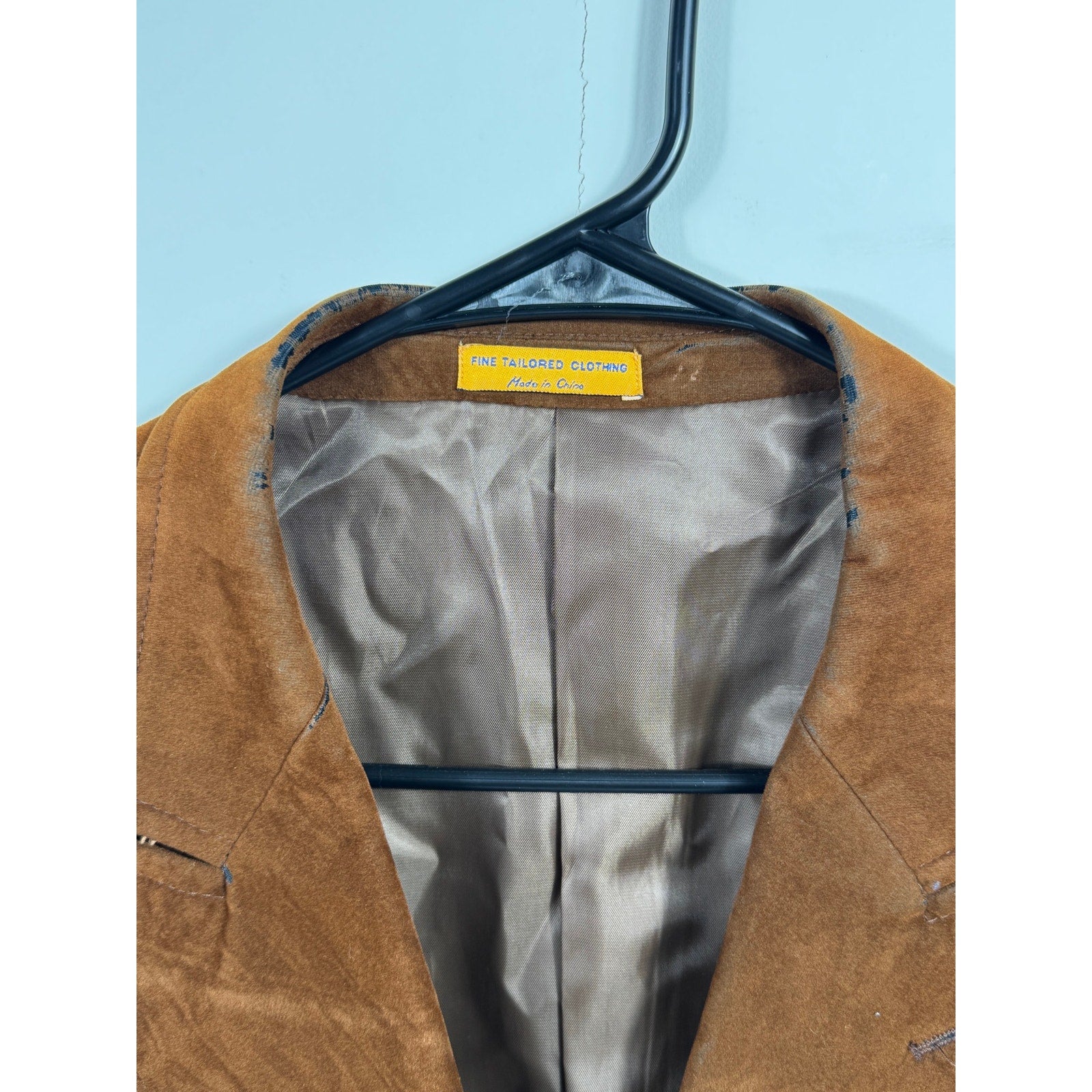 Vtg Forsyth & Fricke Men’s Brown Suede Leather Blazer Jacket Western Sport Coat