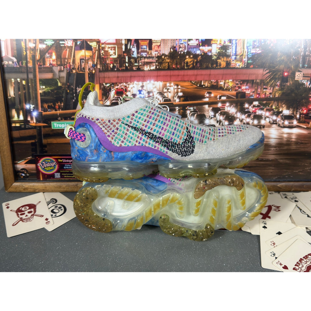 Nike Air VaporMax Flyease 2023 Multicolor Knit CJ6741-001 Men 7.5 Running Shoes