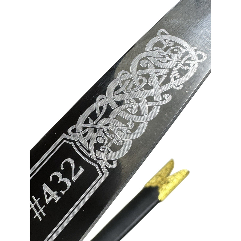 Freemason Masonic Ceremonial Dagger Sword 21.3 in Stainless, Engraved Scabbard
