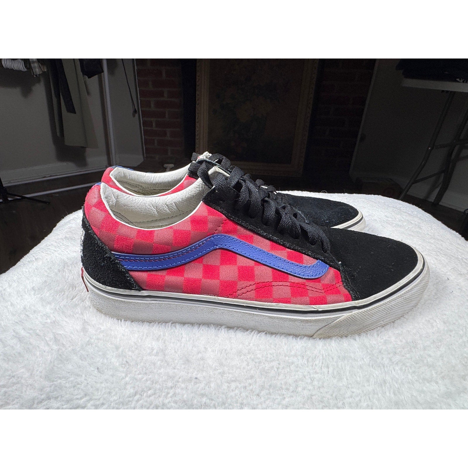 Vans Old Skool Mismatch Checkerboard Colorblock Skate Shoes Men’s 8 W 9.5 500714
