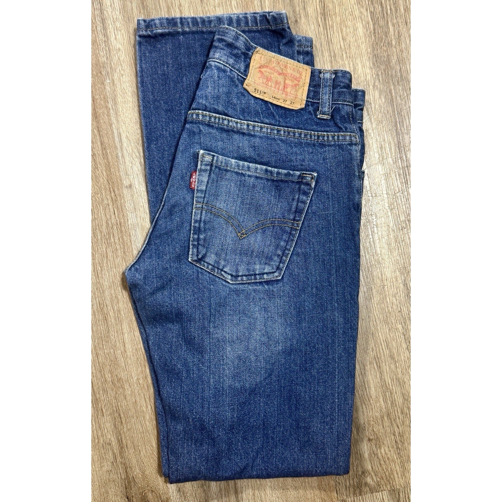 Levi’s 511 Slim Boys Jeans 14 Reg Men’s 27x27 Dark Wash Denim Youth