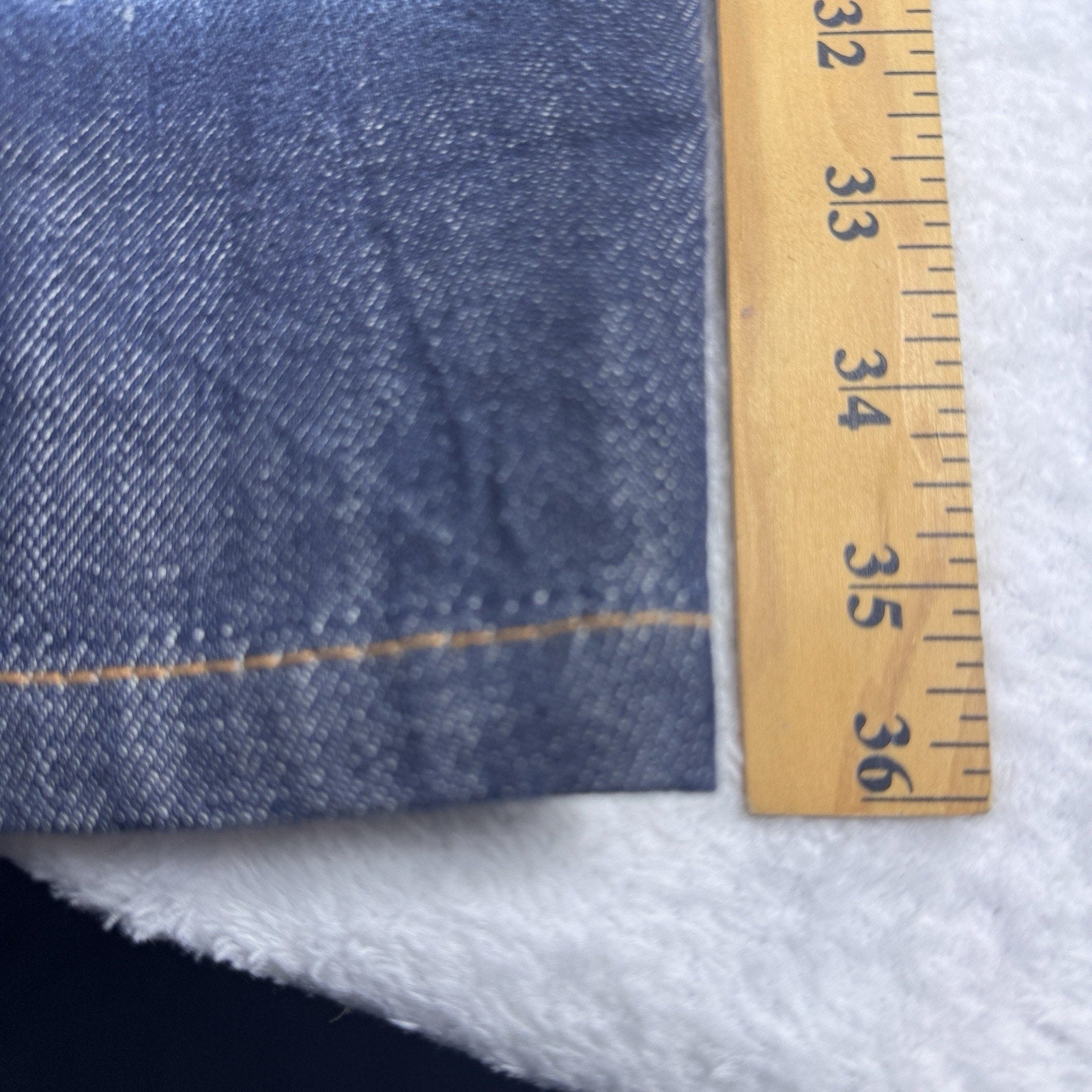 Vtg Y2K Evisu No.2 Lot 0001 Selvedge Denim Jeans Japan Button Fly Baggy 44x36