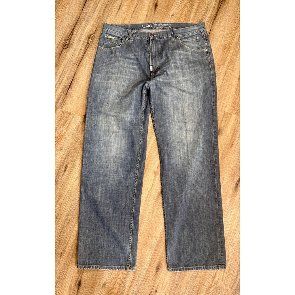 LRG Lifted Research Group Grass Roots 47 Fit Jeans Men’s 40x32 Y2K Baggy Denim