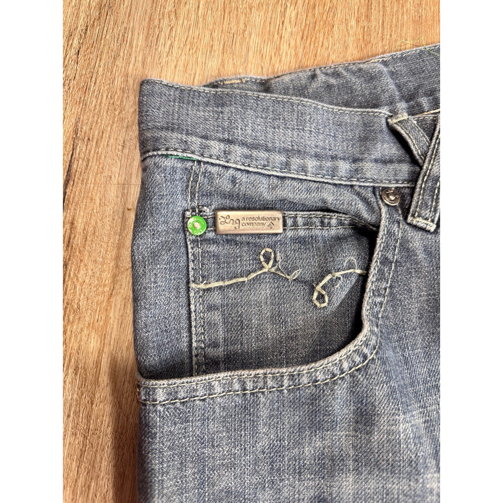 LRG Lifted Research Group Grass Roots 47 Fit Jeans Men’s 40x32 Y2K Baggy Denim