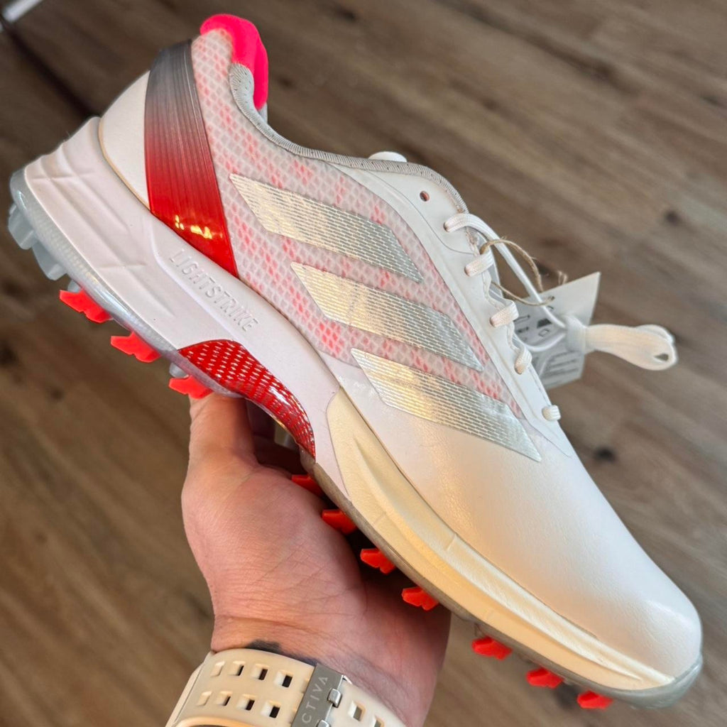 New  Women's Adidas Adizero ZG Golf Shoes IH9889 White Red sz 7.5 NWT