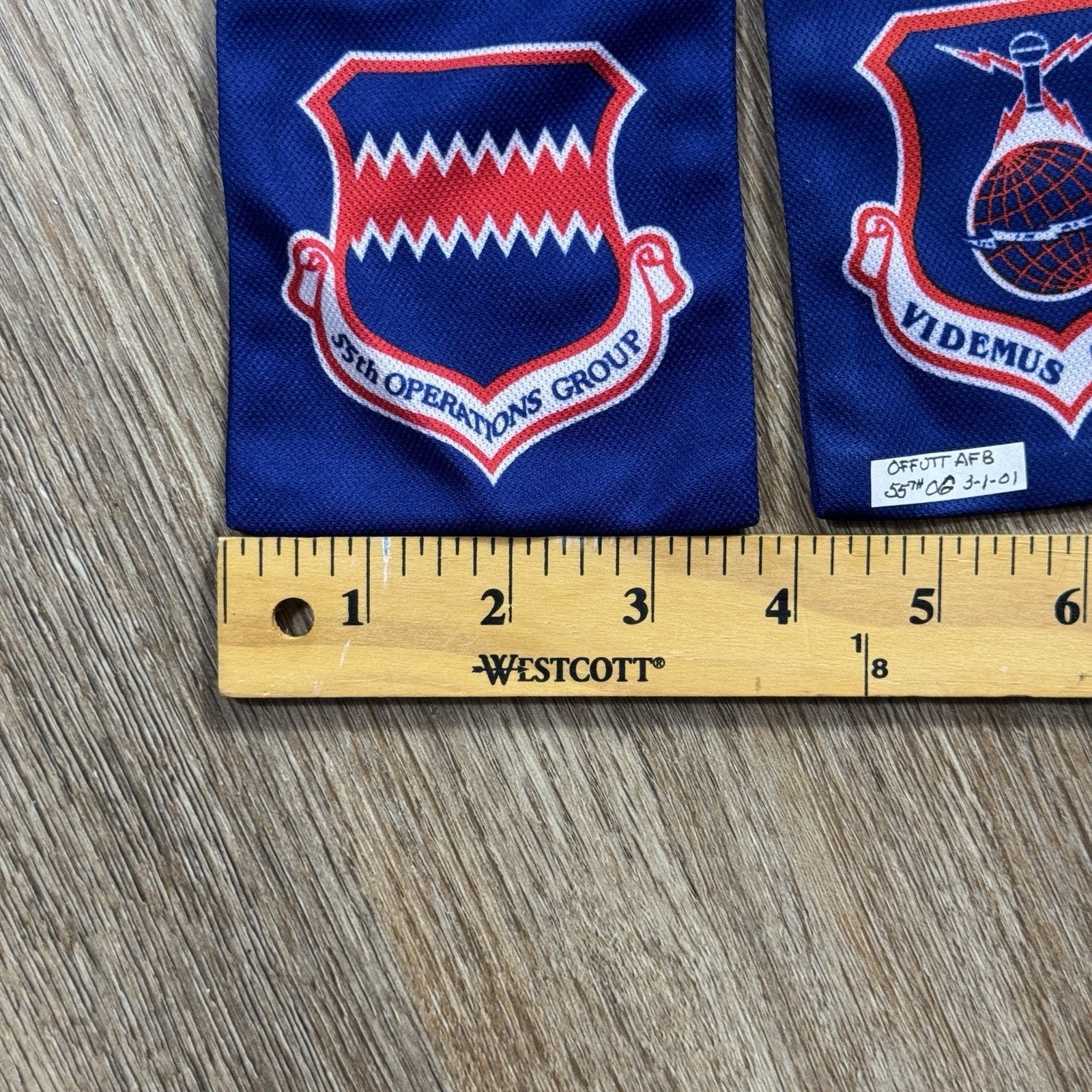 Air Force Pilot Scarf Rakkel Rama World 55th Operations Group Offutt AFB 2001
