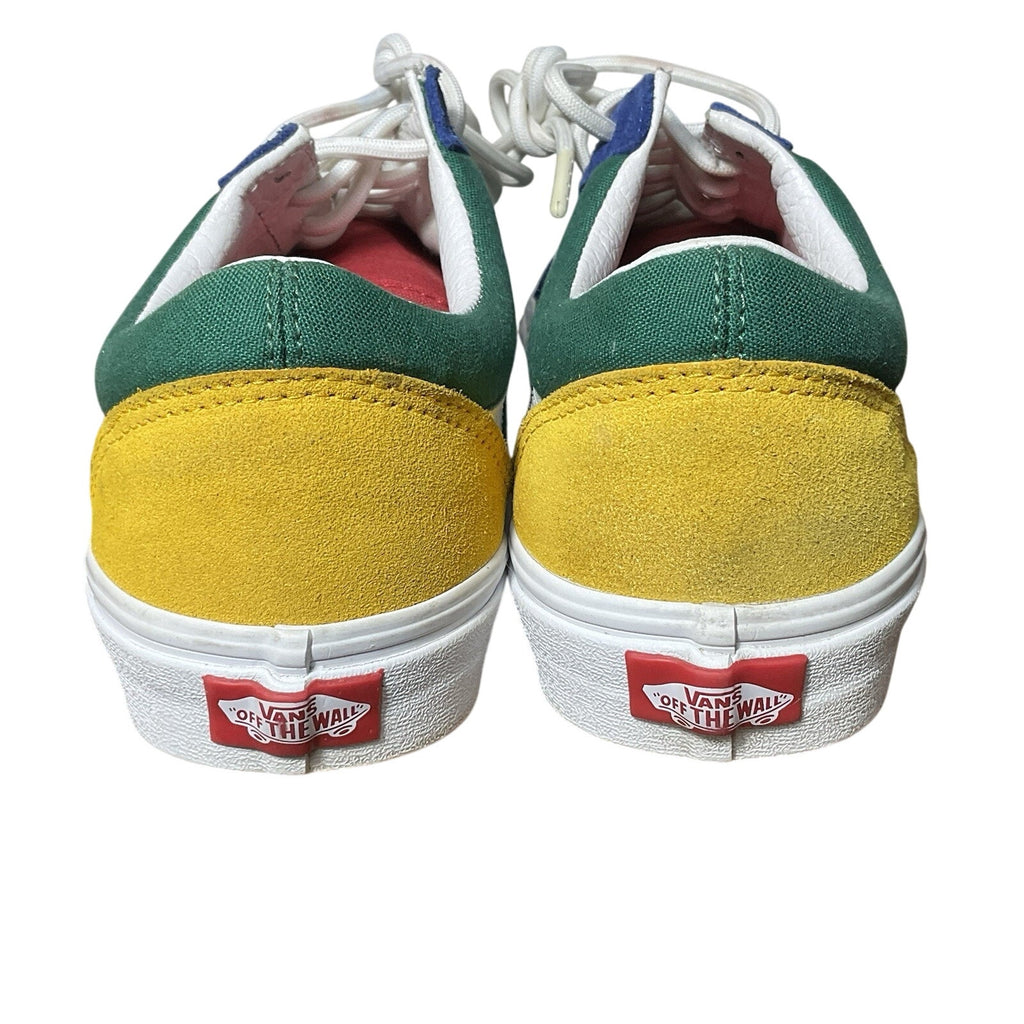 VANS Old Skool 500714 Shoes Blue Green Red Yellow Colorblock Size M/8.5 W/10