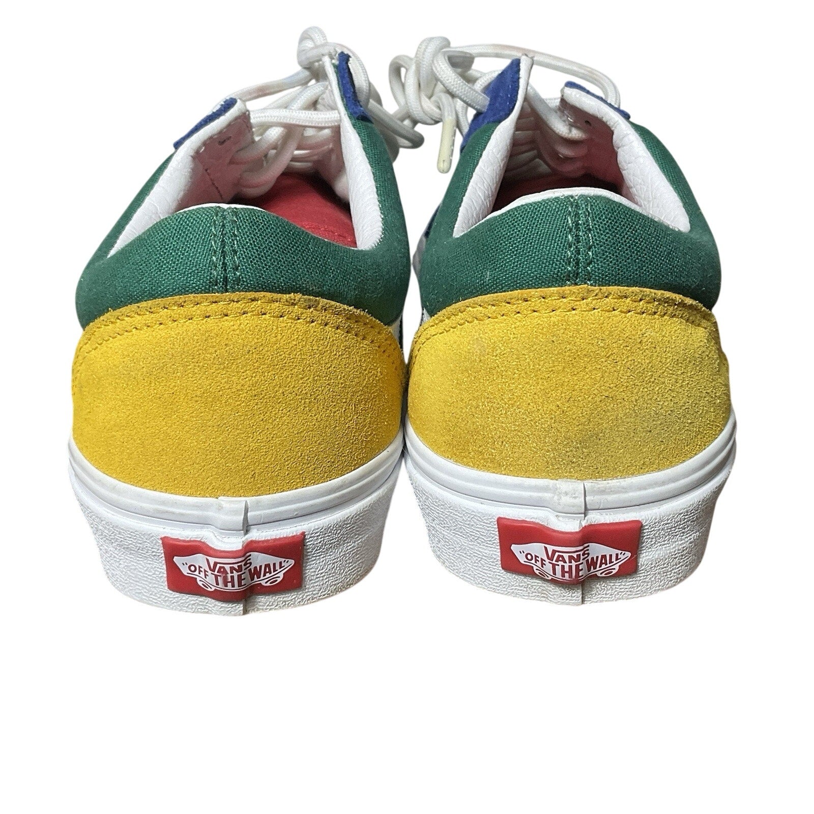 VANS Old Skool 500714 Shoes Blue Green Red Yellow Colorblock Size M/8.5 W/10