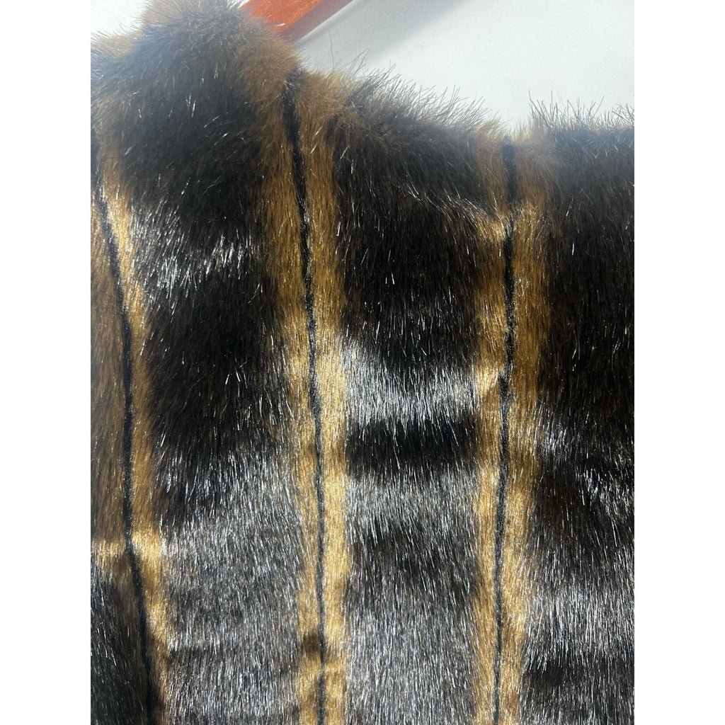 Rare VTG 1920s 1930s Luxury Sable Fur Vest Dark Brown Flapper Gatsby Art Deco M