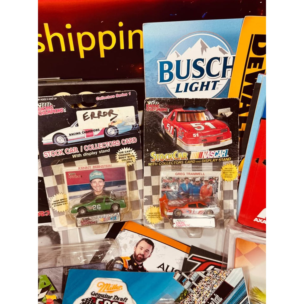 Vintage NASCAR Memorabilia Collection Lot Jeff Gordon Mark Martin Daytona Diecast Programs Pins Patc