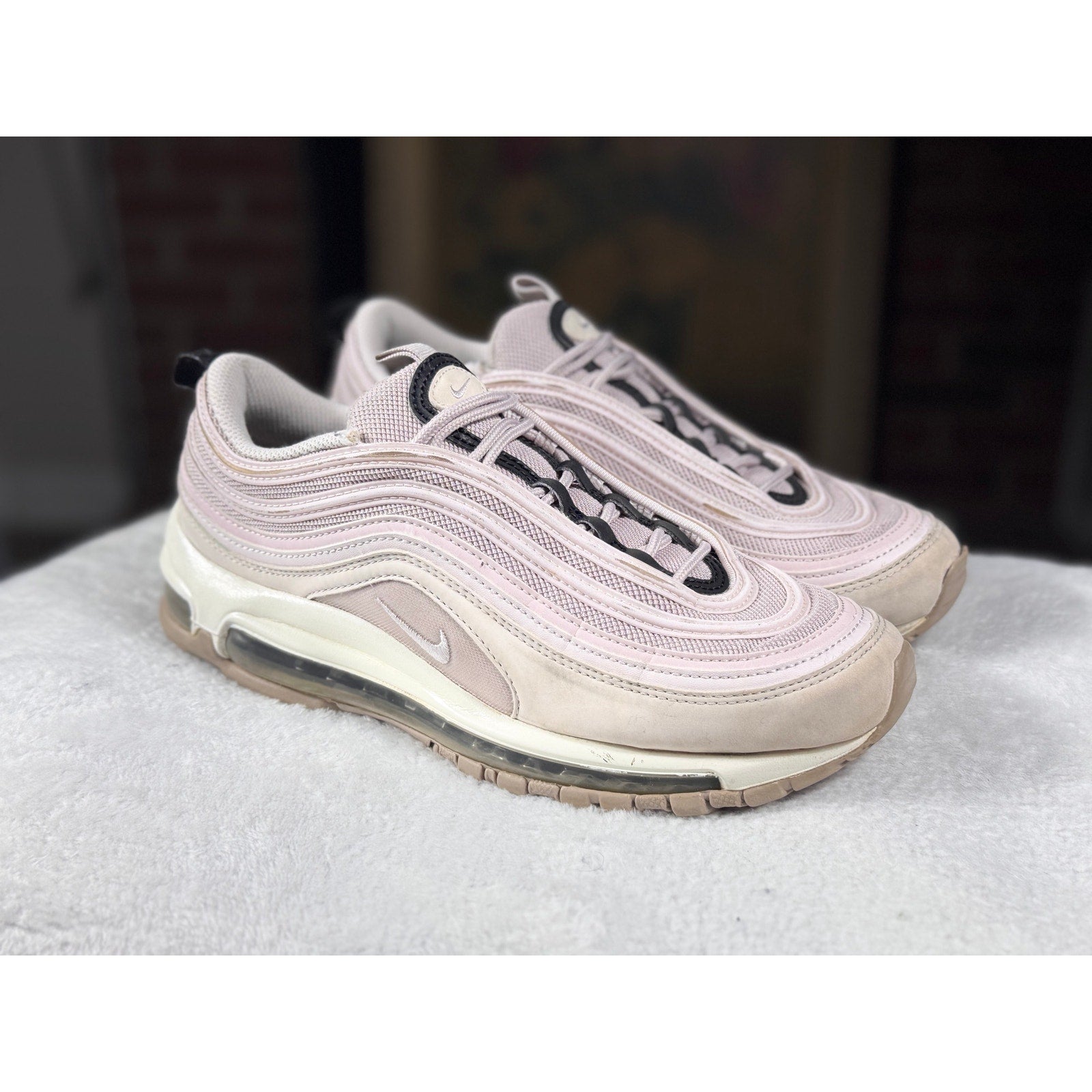 Nike Air Max 97 Pink Oxford Barely Rose Women’s Running Shoes 921733-602 Sz 9