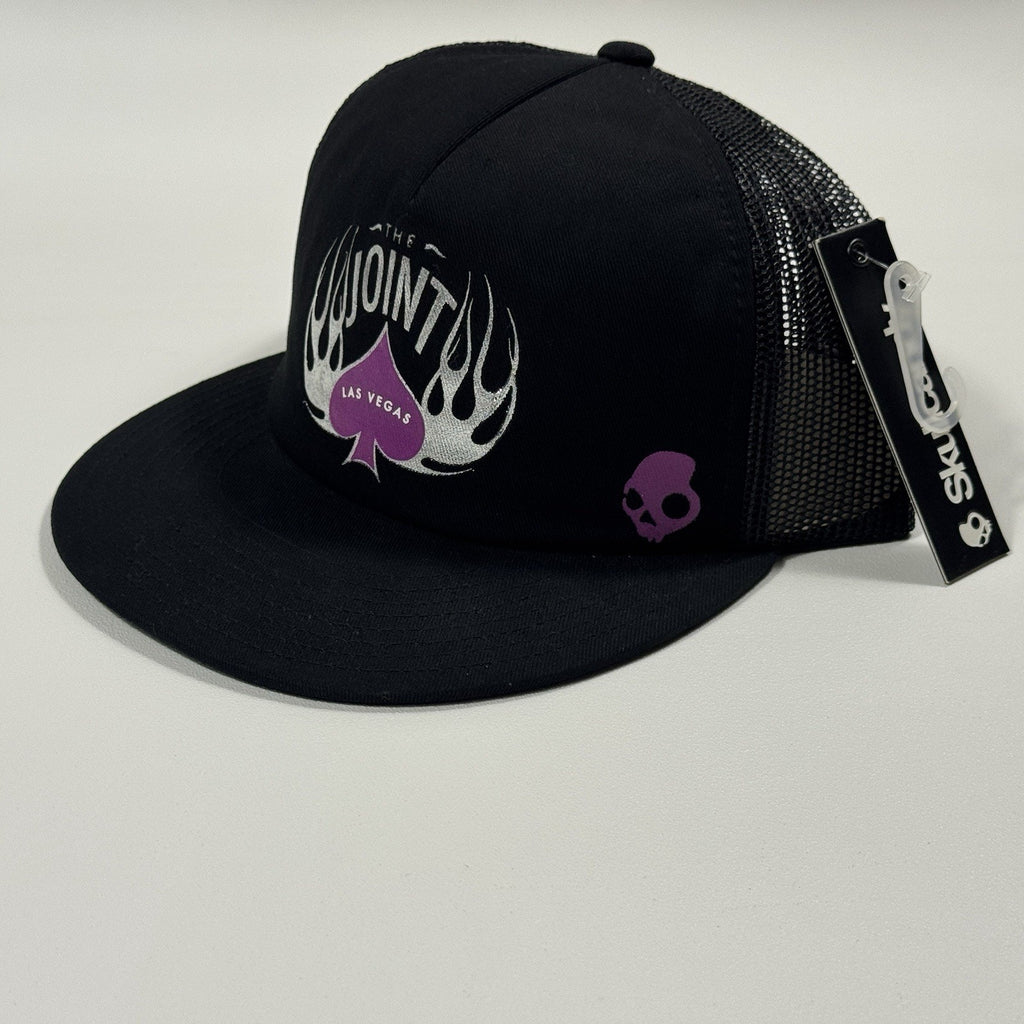 Skullcandy x The Joint Las Vegas Hard Rock Trucker Hat Rare Promo Y2K Snapback