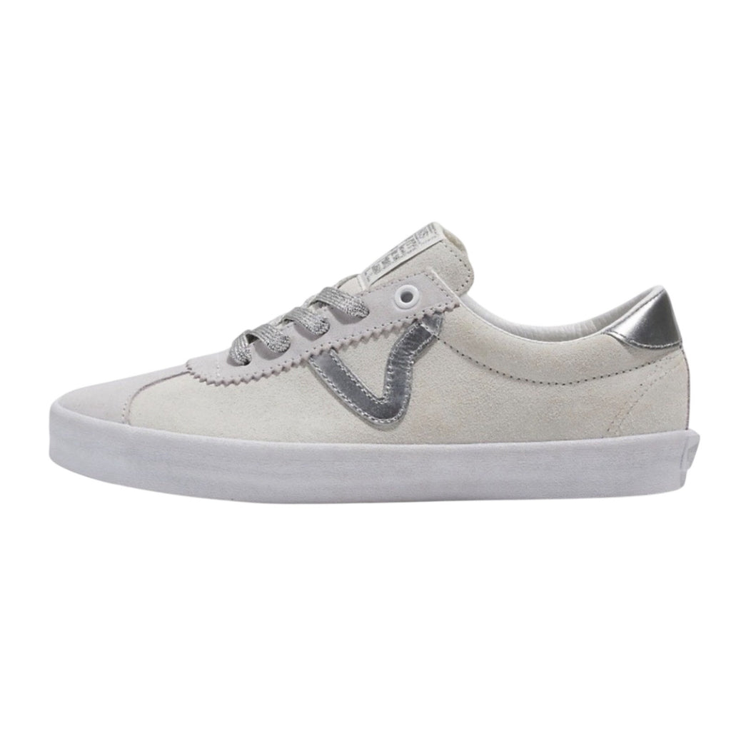 Vans Sport Low Size 10 High Shine Grey Blanc De Suede VN000CTDDWC Punk Skate