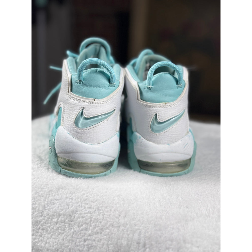 Nike Air More Uptempo GS Island Green White 415082-300 Youth 5Y / Women’s 6.5