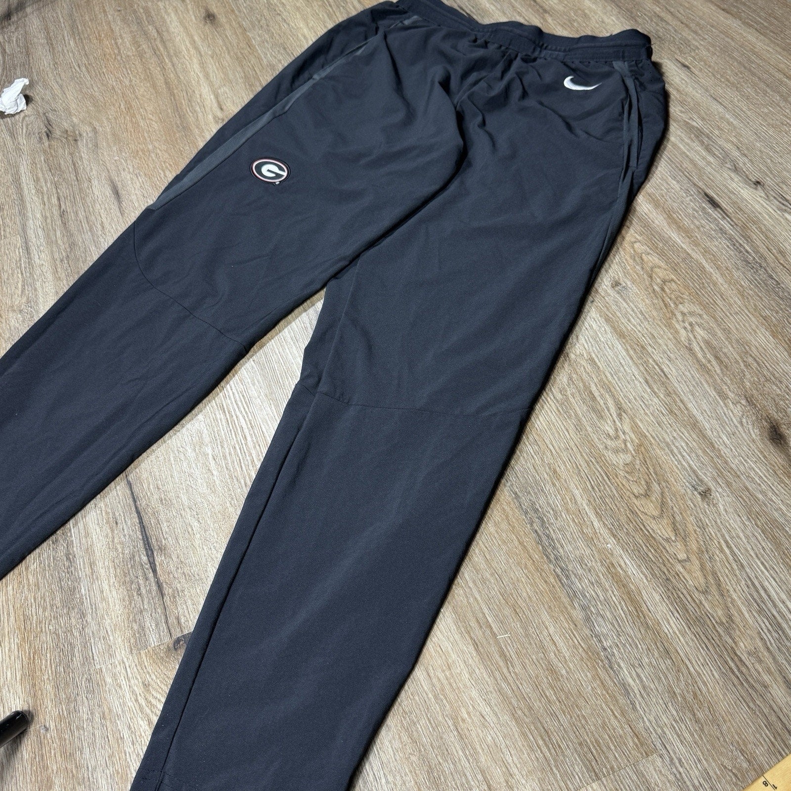 Nike Dri-FIT Georgia Bulldogs Team Sideline Pants Men's Large Black NCAA UGA Zip