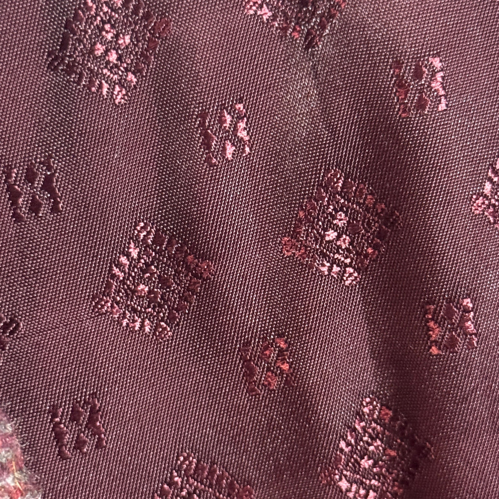 Vintage Burgundy Donegal Tweed Double Breasted Blazer Sport Coat Mens L XL 80s