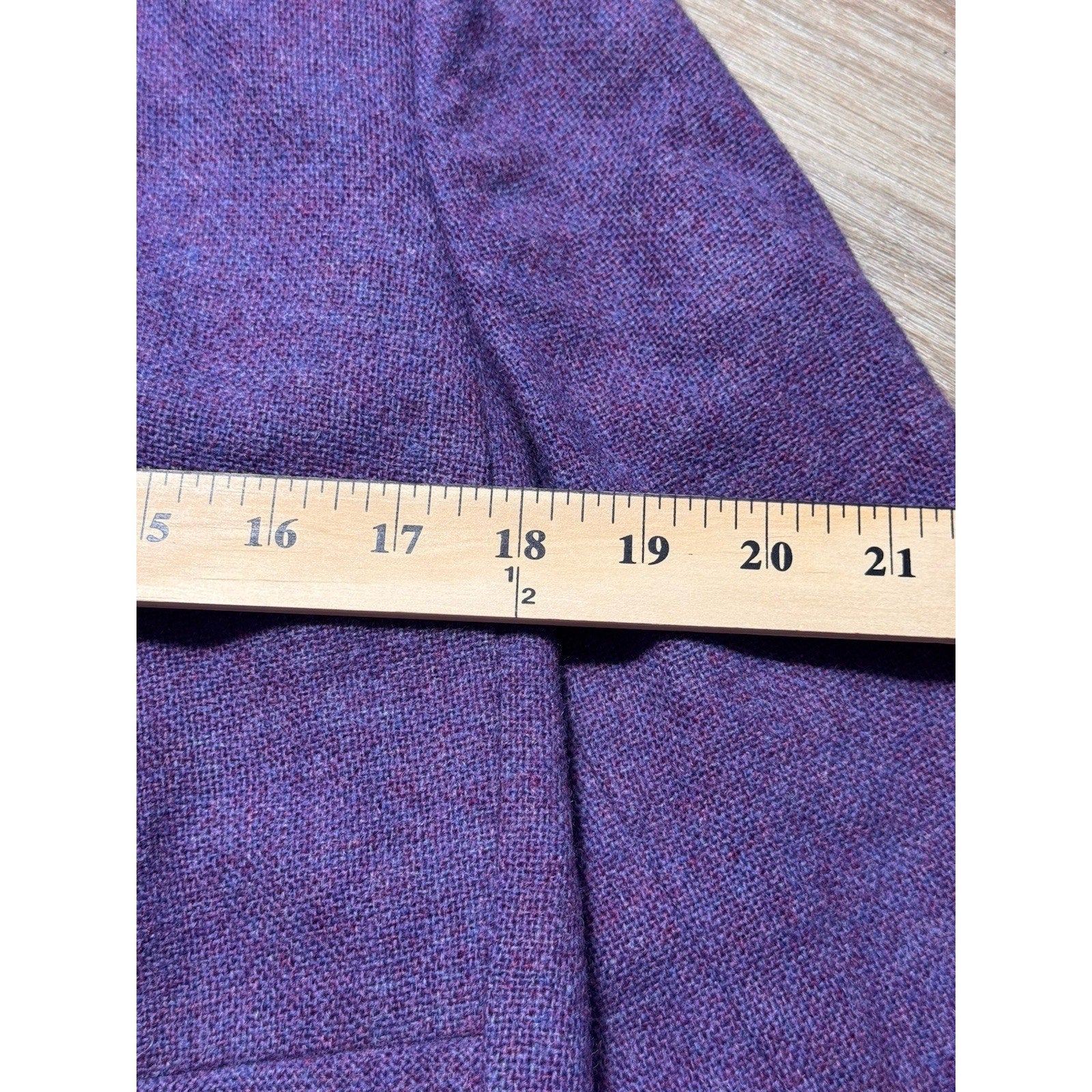 Vtg 50s Friedmont Rich’s Purple Wool Blazer ILGWU Union Jacket USA Sz Small 4-6