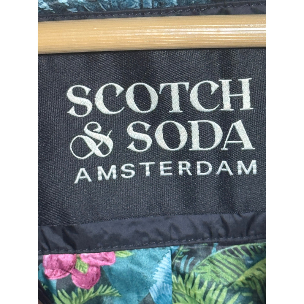 Scotch & Soda Amsterdam Quilted Jacket 3M Thinsulate Snap Shirt Coat Men S