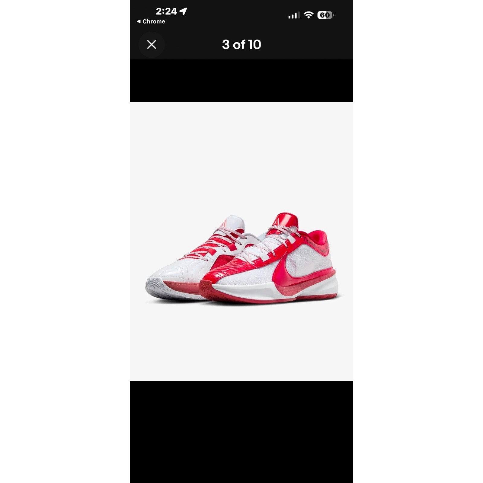 Nike Zoom Freak 5 All-Star Game 2024 Red White Sz 14 FV1933-600 Giannis