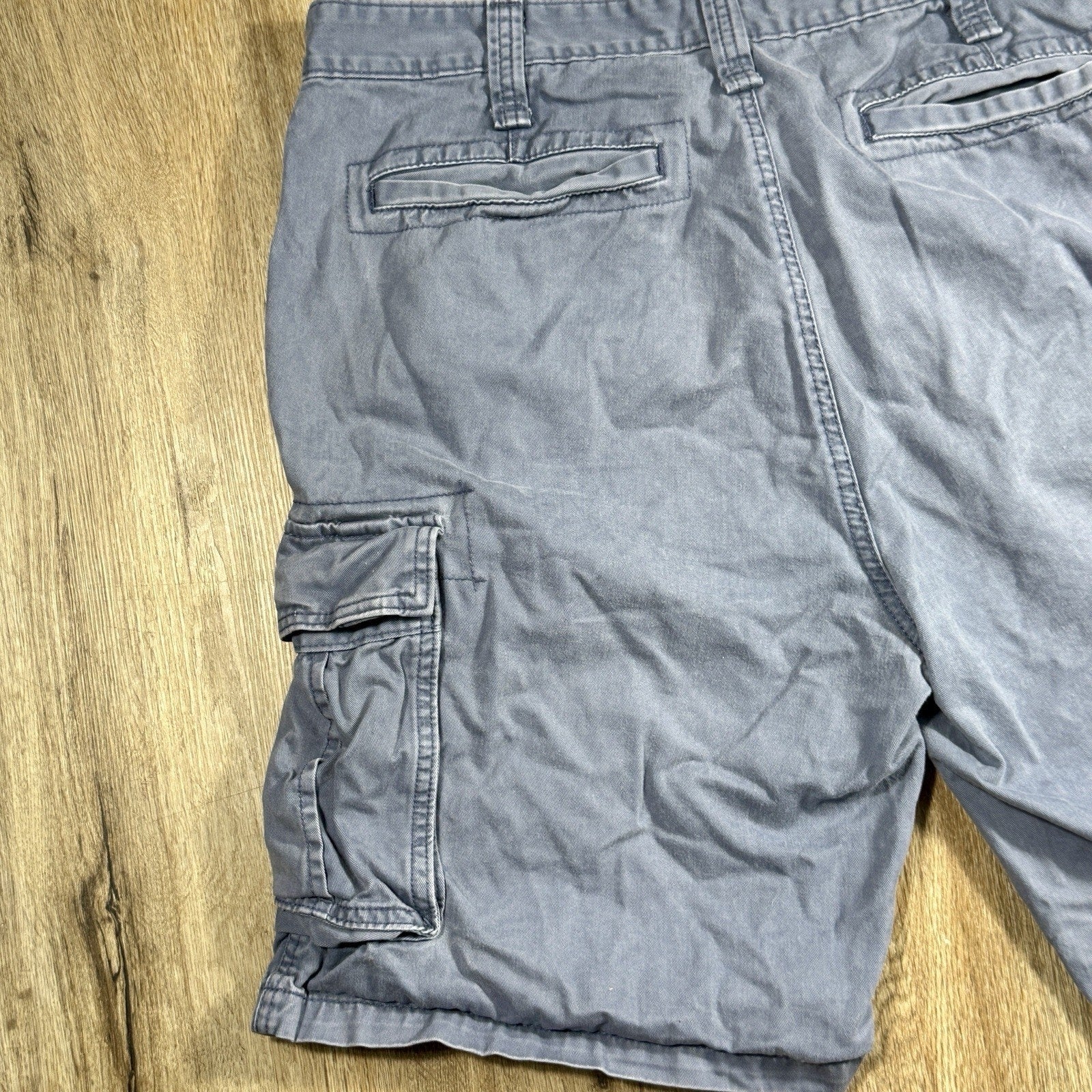 Nautica Jeans Co Baggy Cargo Shorts Men’s 38 Navy Blue Cotton Y2K