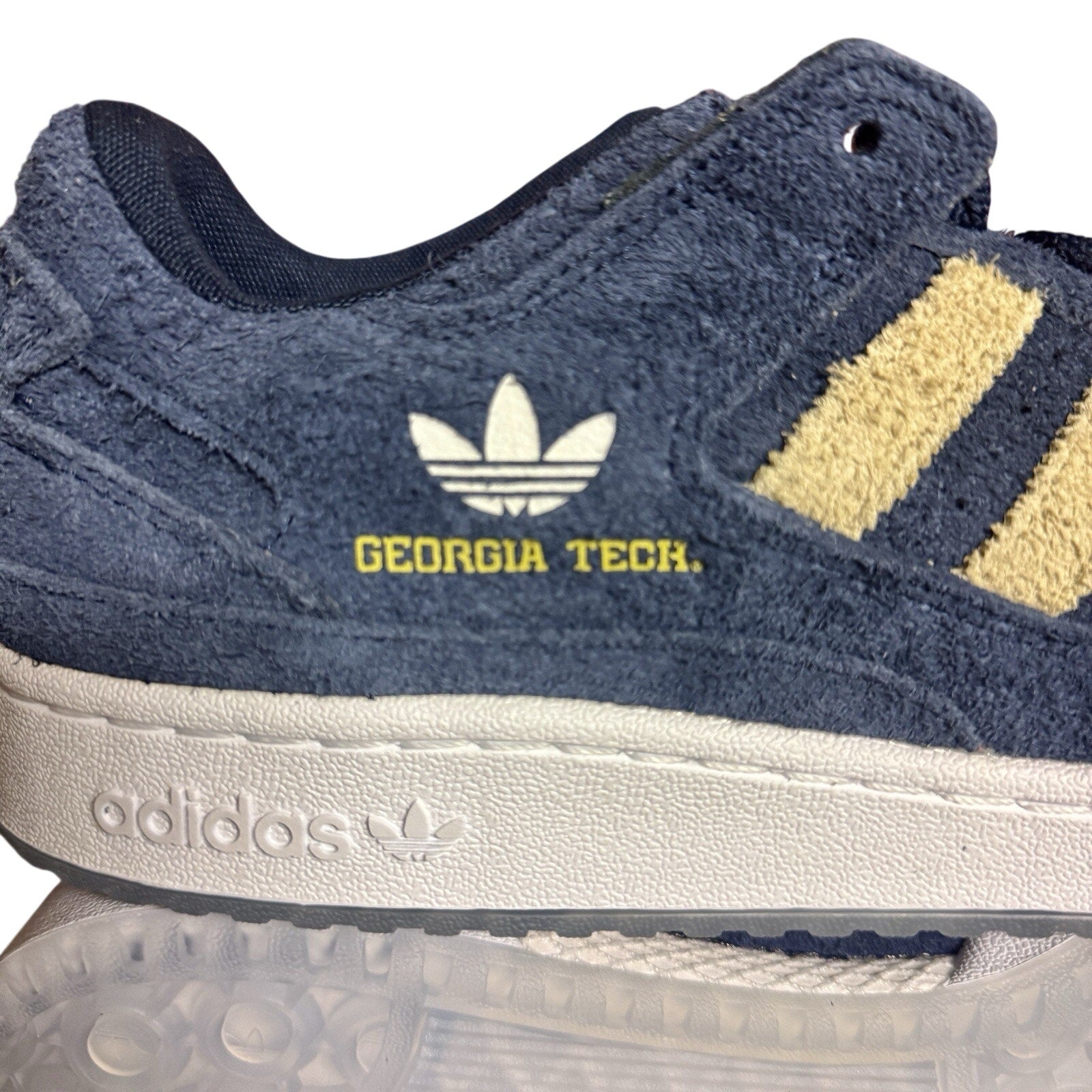 adidas Forum Low CL NCAA Georgia Tech Yellow Jackets HQ7477 Men's 15 Navy Gold