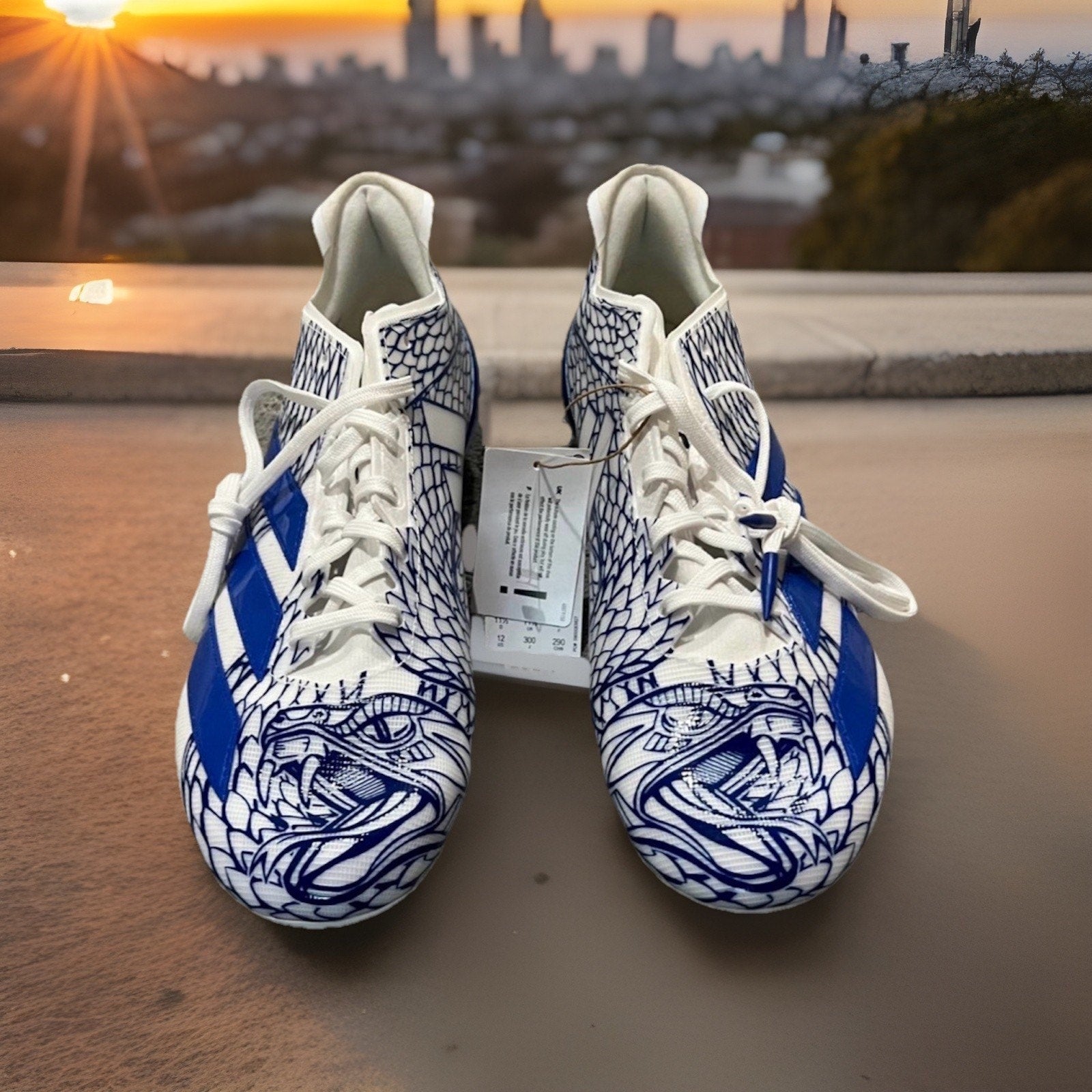 ADIDAS Adizero Electric II Football Cleats Royal Blue US Men's Sz 10 IH8569 NWT