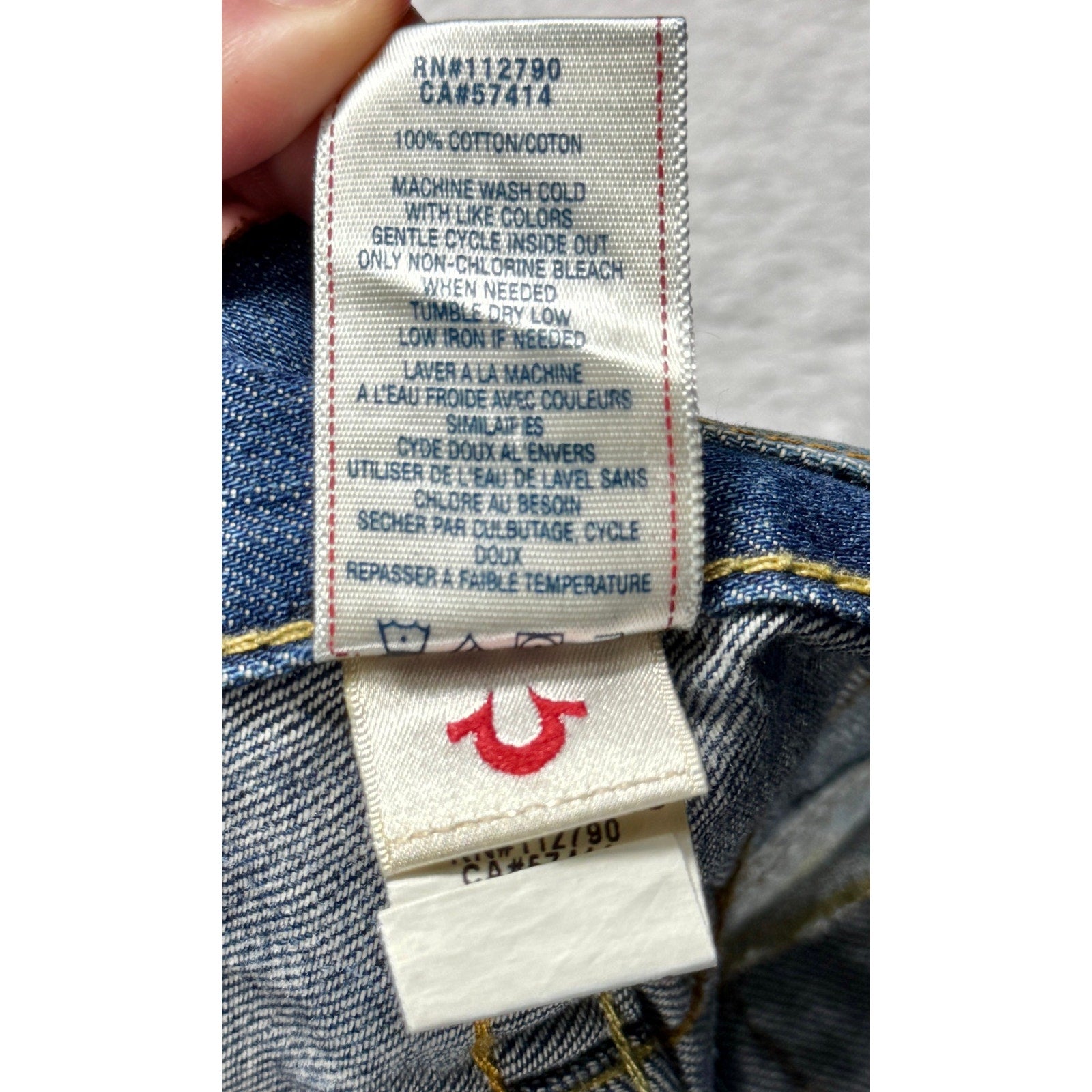 True Religion Ricky Straight Jeans Men’s 34x31 Y2K Medium Wash Denim 2013 Baggy