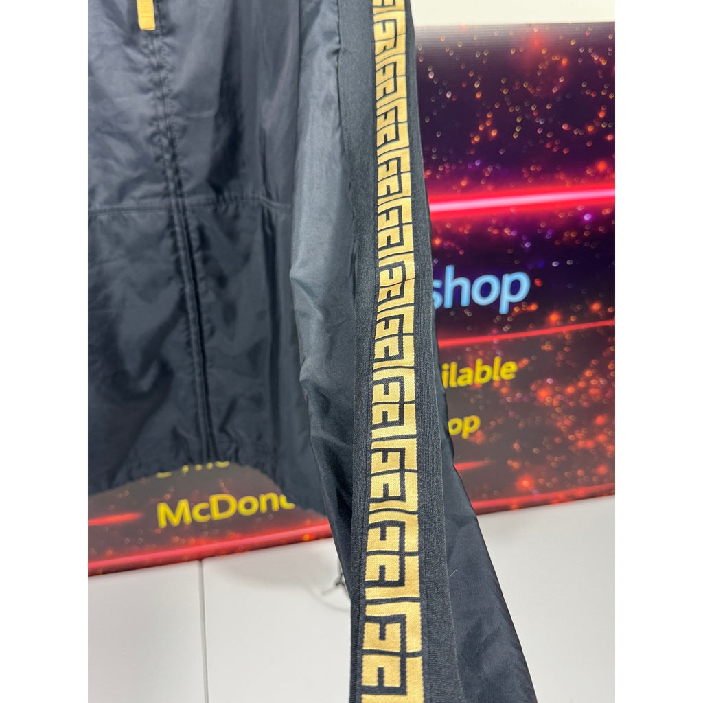 Nike Giannis Coming To America Windbreaker Jacket Mens Large Black Gold CQ8308-010 Rare Promo