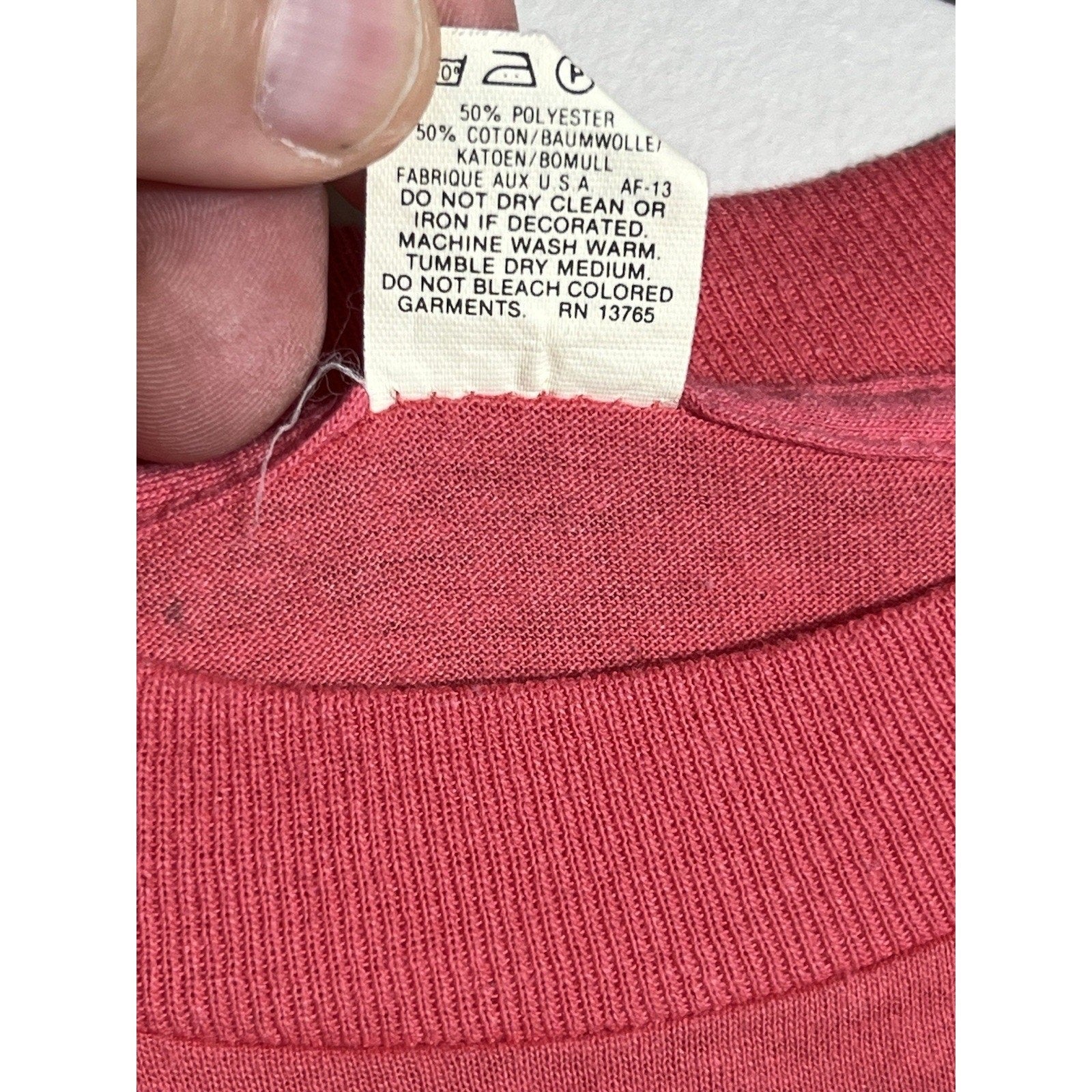 Vintage Screen Stars Special Olympics T Shirt Catoosa County Red USA L