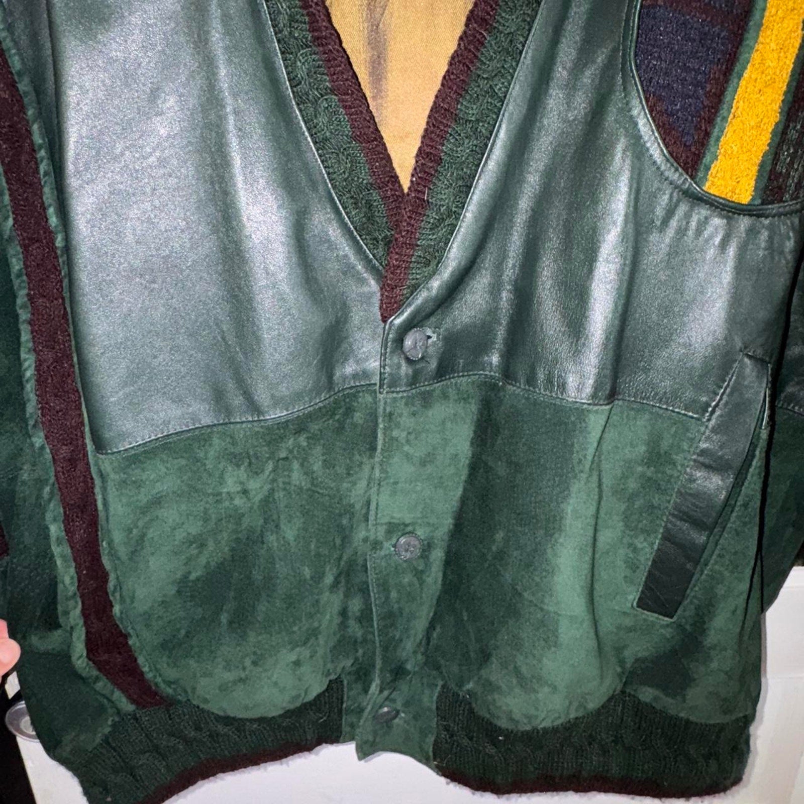 Vintage saxony collection patchwork leather