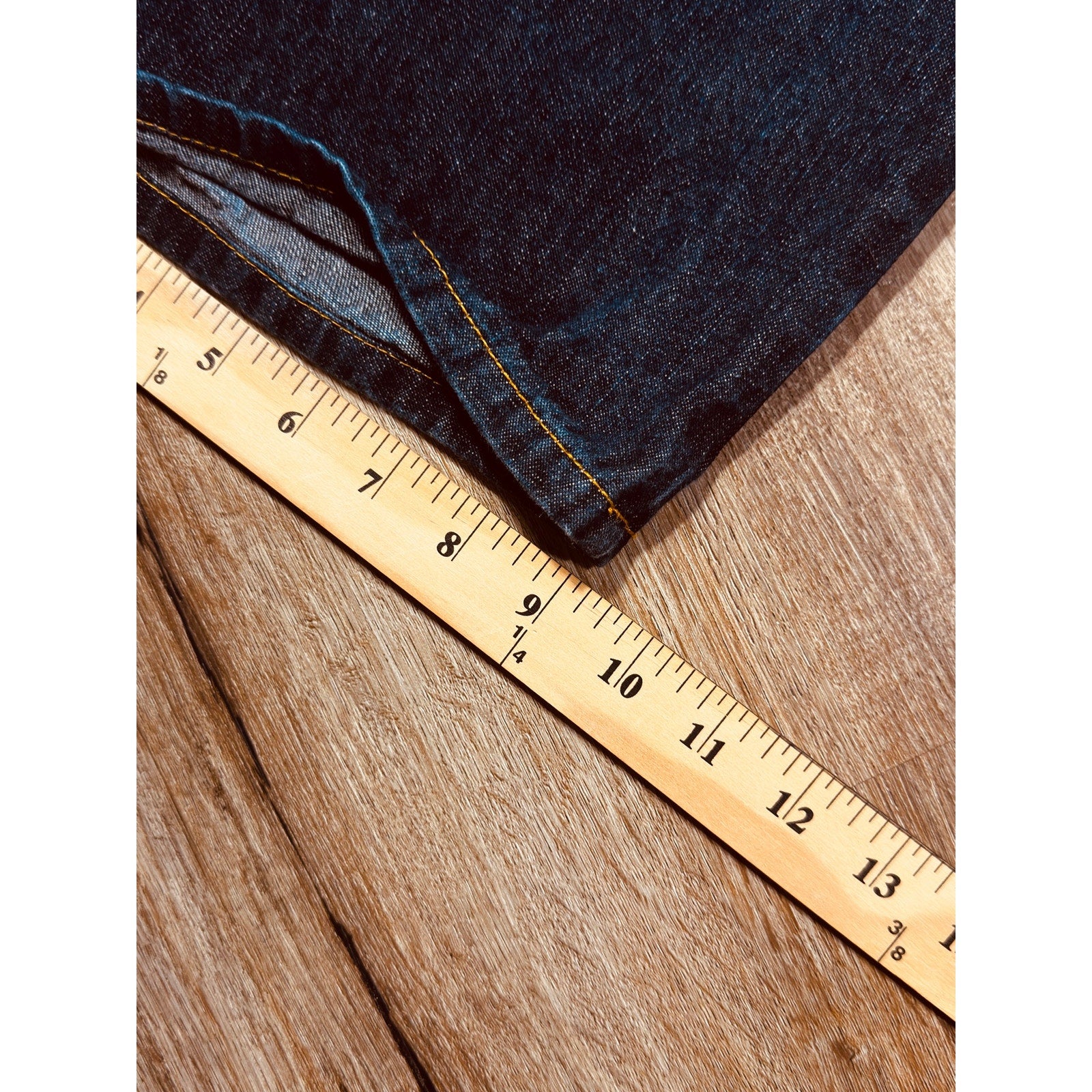 Karl Kani Gold Dark Wash Baggy Loose Fit Denim Jeans Men’s Size 42x32 Y2K Hip Hop Streetwear