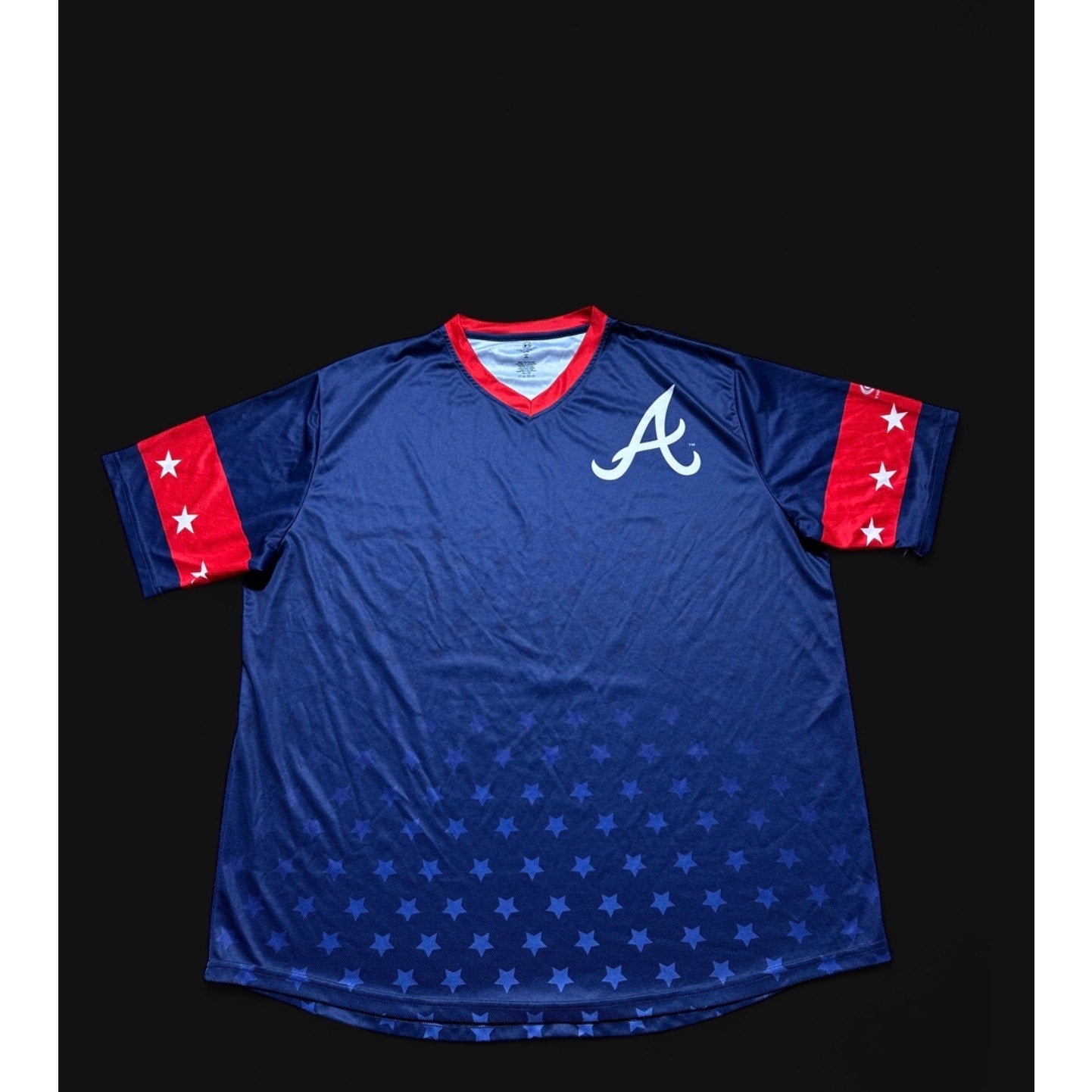 Atlanta Braves Stars & Stripes Patriotic Performance Jersey Shirt 3XL MLB