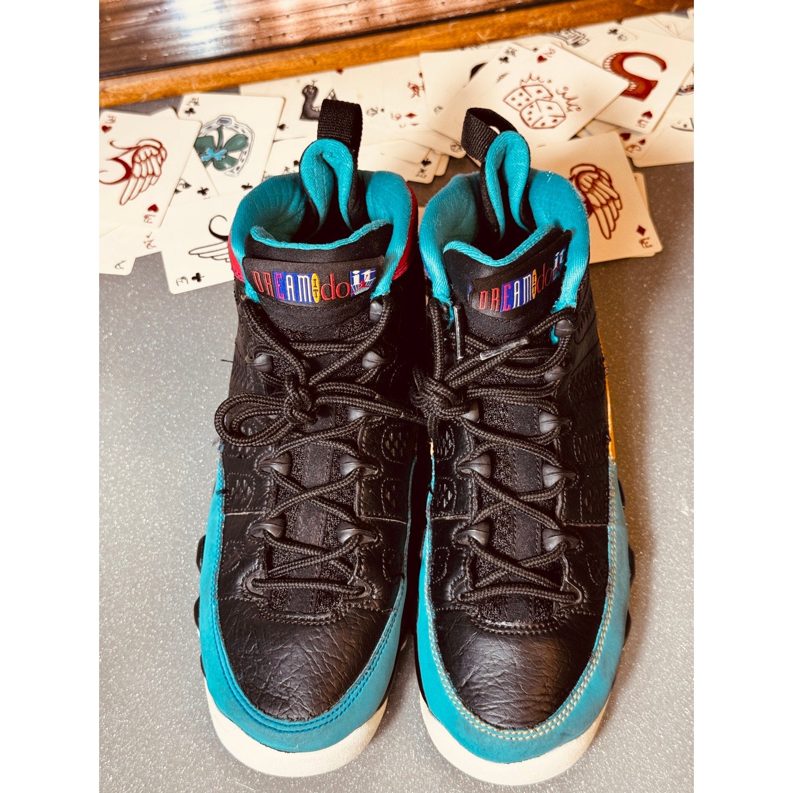 Nike Air Jordan 9 Retro GS Dream It Do It Youth 6.5Y Women’s 8 Black  302359-065