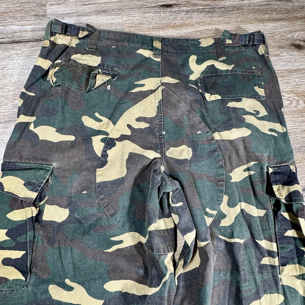 Vtg Sports Afield Woodland Camo Cargo Pants Men's L-XL 36x27 Tactical Hunting
