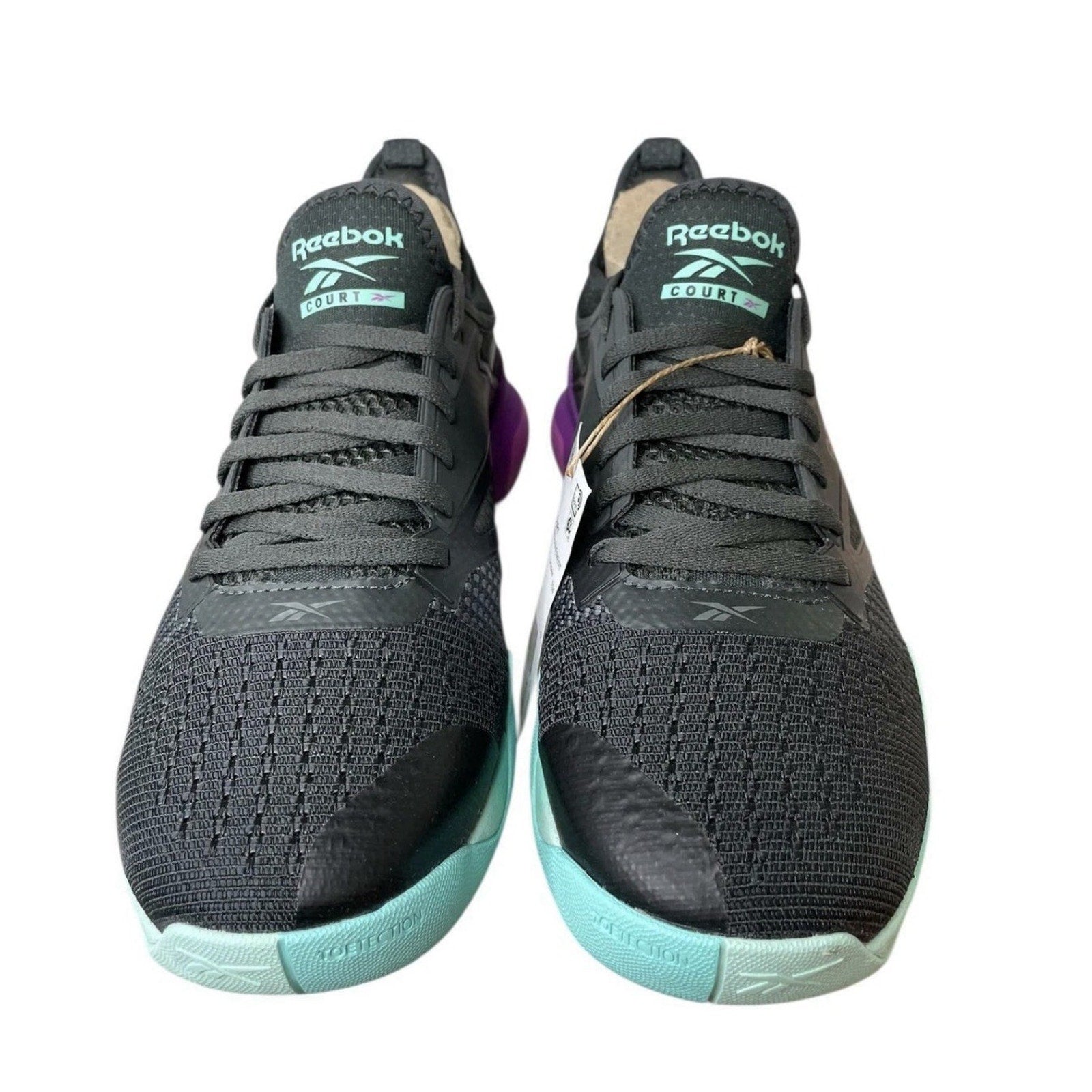 Reebok Sneaker Training 100212266 Nano Court Grey Purple Aqua Men’s 9 Women 10.5