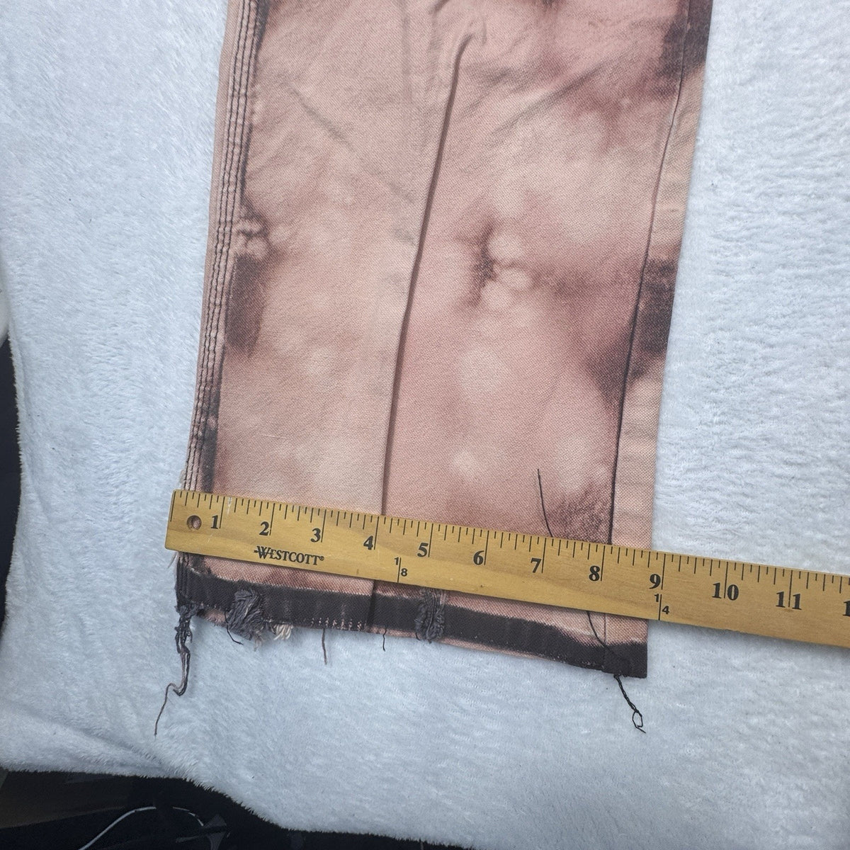 Dickies Carpenter Pants Men 36x30 Custom Bleach Distressed Grunge Workwear Pink