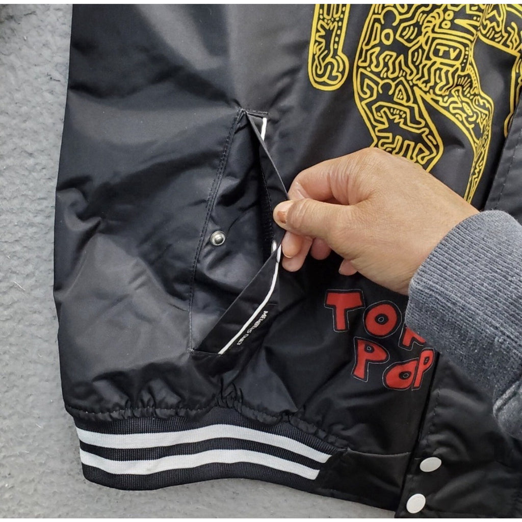 Rare Members Only x Keith Haring Bomber Jacket XL Black Tokyo Pop Andy Mouse NWT