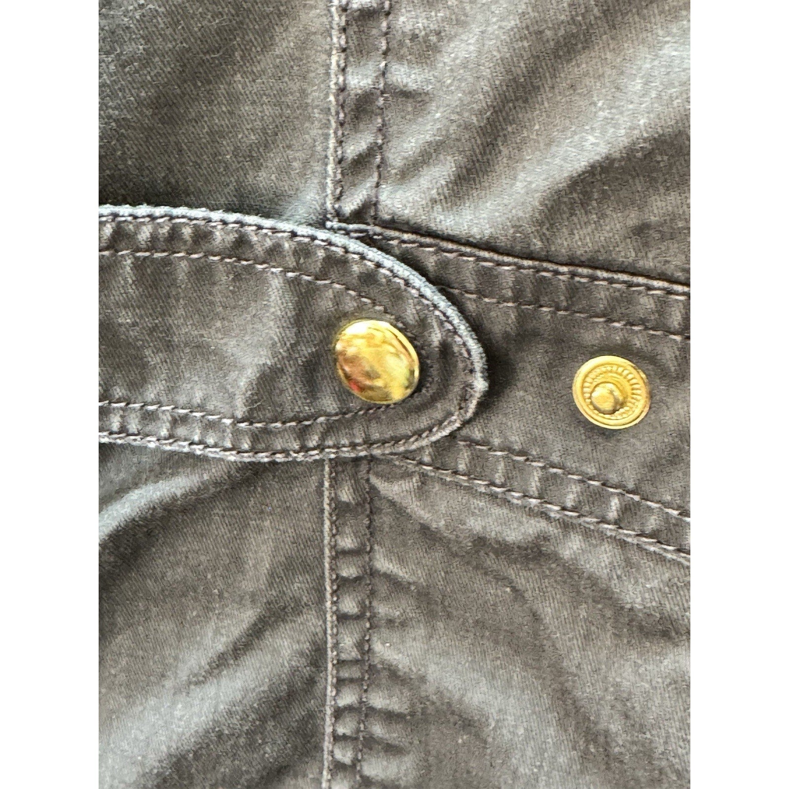J. Crew Women's Downtown Field Jacket In Green Gold Size M Medium