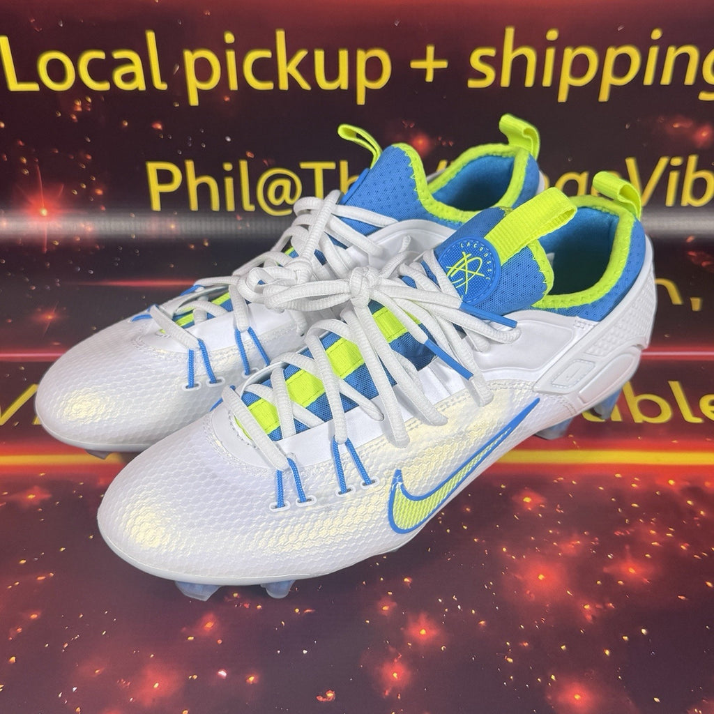 Nike Huarache 9 Elite Low LAX SE Lacrosse Cleats Men's Size 9.5 FV6147-100 New