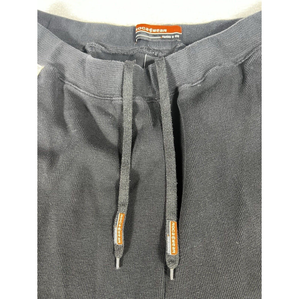 Vtg 2000s Rocawear Black Orange Star Tracksuit Baggy Hip-Hop Y2K Jacket Pants