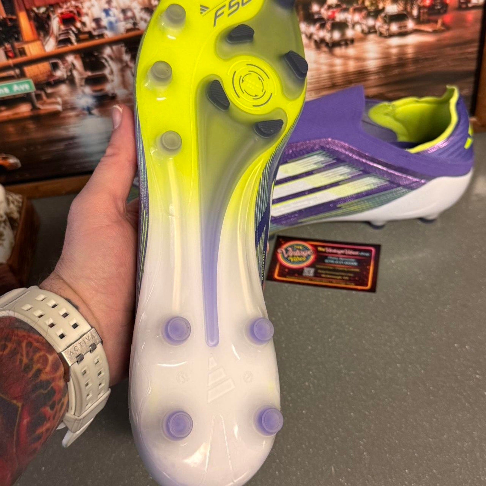 adidas F50 Elite LL AG Men's 12.5 Soccer Shoes Football Training JR5364