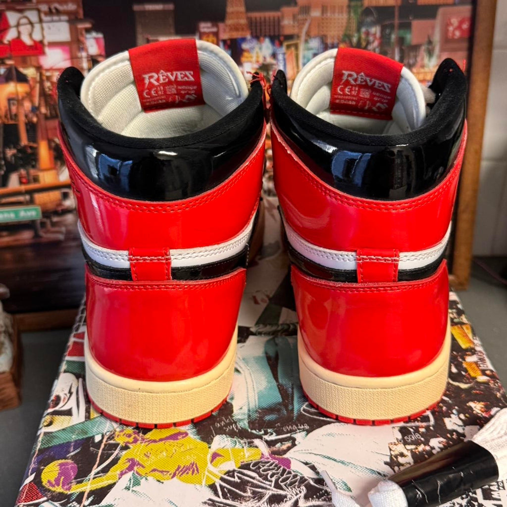 Reves Paris Air KIY Chicago 85 Hi Candy Paint Varsity Red White Black Men’s 9