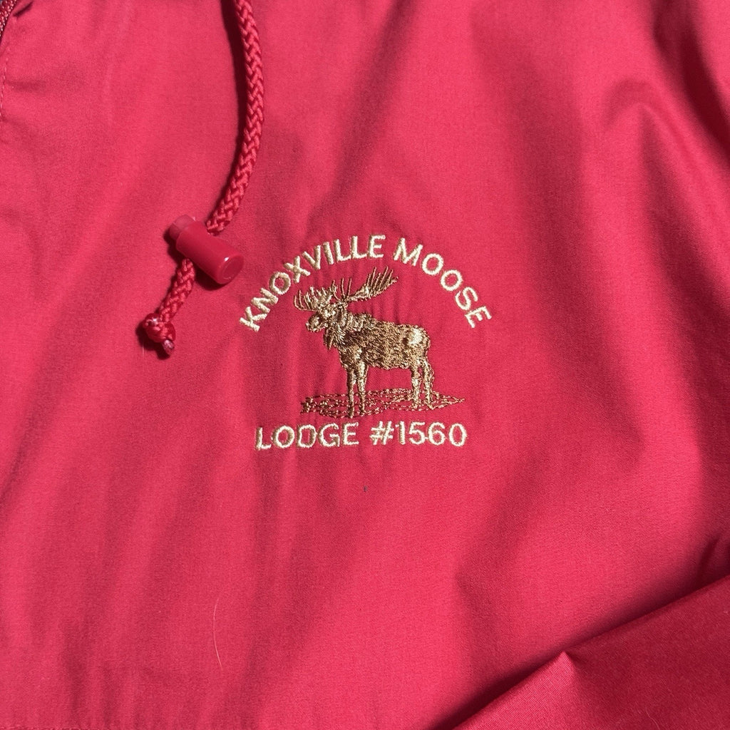 Port Authority On Tour Knoxville Moose Lodge #1560 Windbreaker Jacket Mens M Red