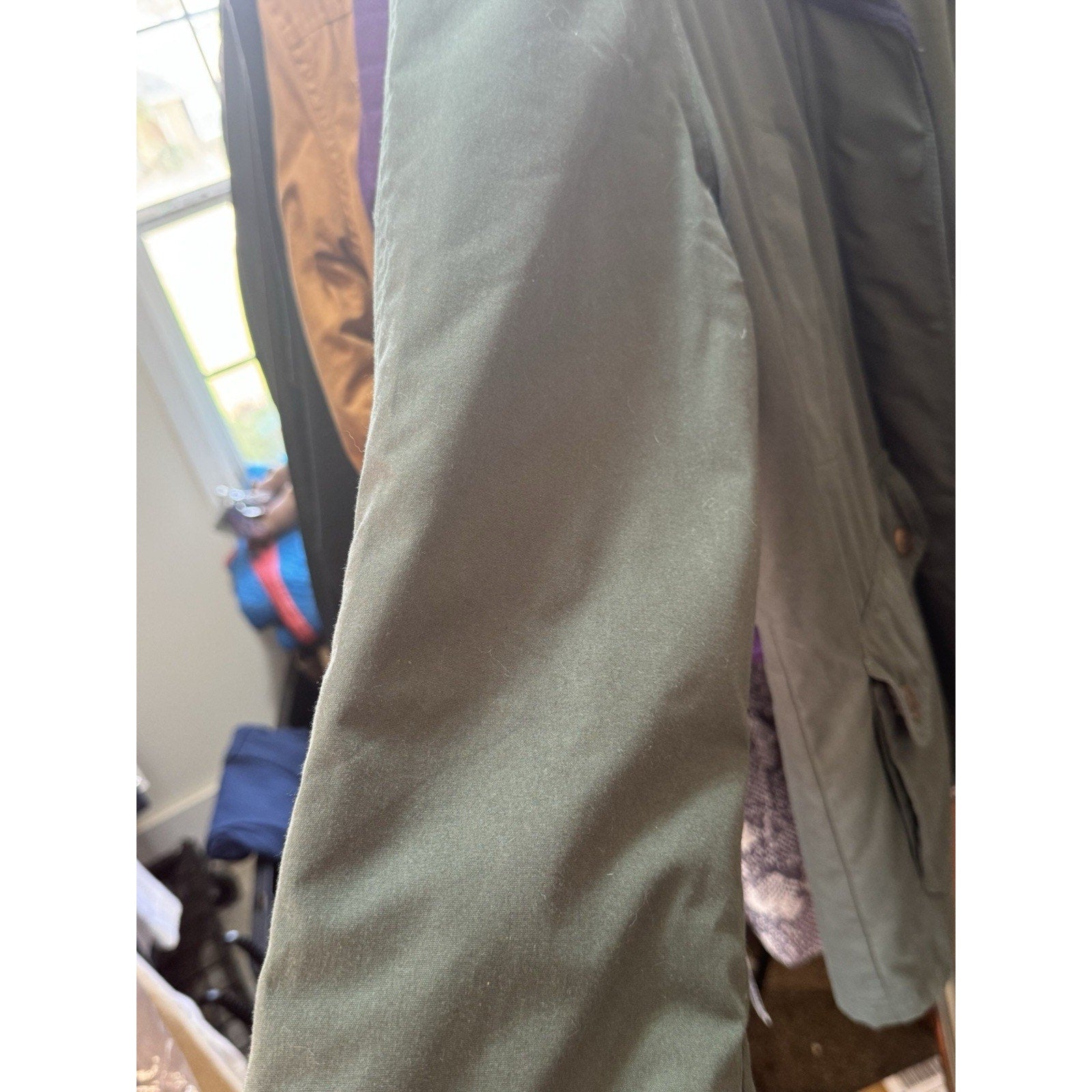 Vtg Pacific Trail Heavy Outdoor Jacket Green Fleece Lined Hooded Coat Size M-L