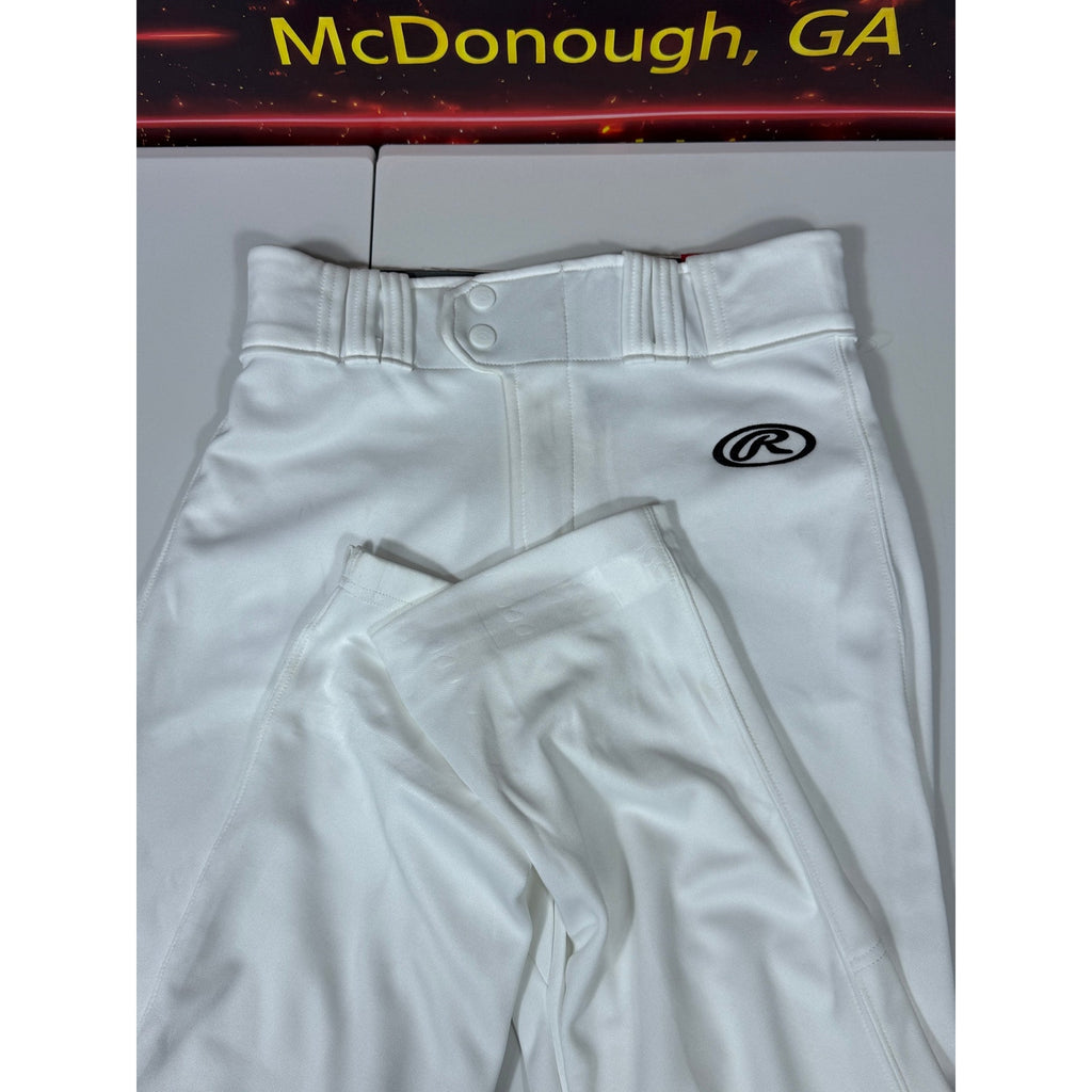 Rawlings Launch Semi-Relaxed Adult Baseball Pants White Small LNCHSR-W-88