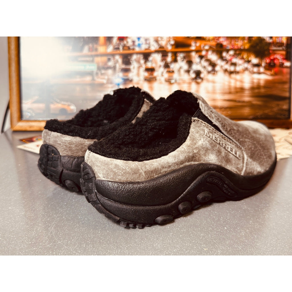Merrell Encore Ice Winter Clogs Women’s Sz 7 Suede Fleece Lined Slip On Shoes