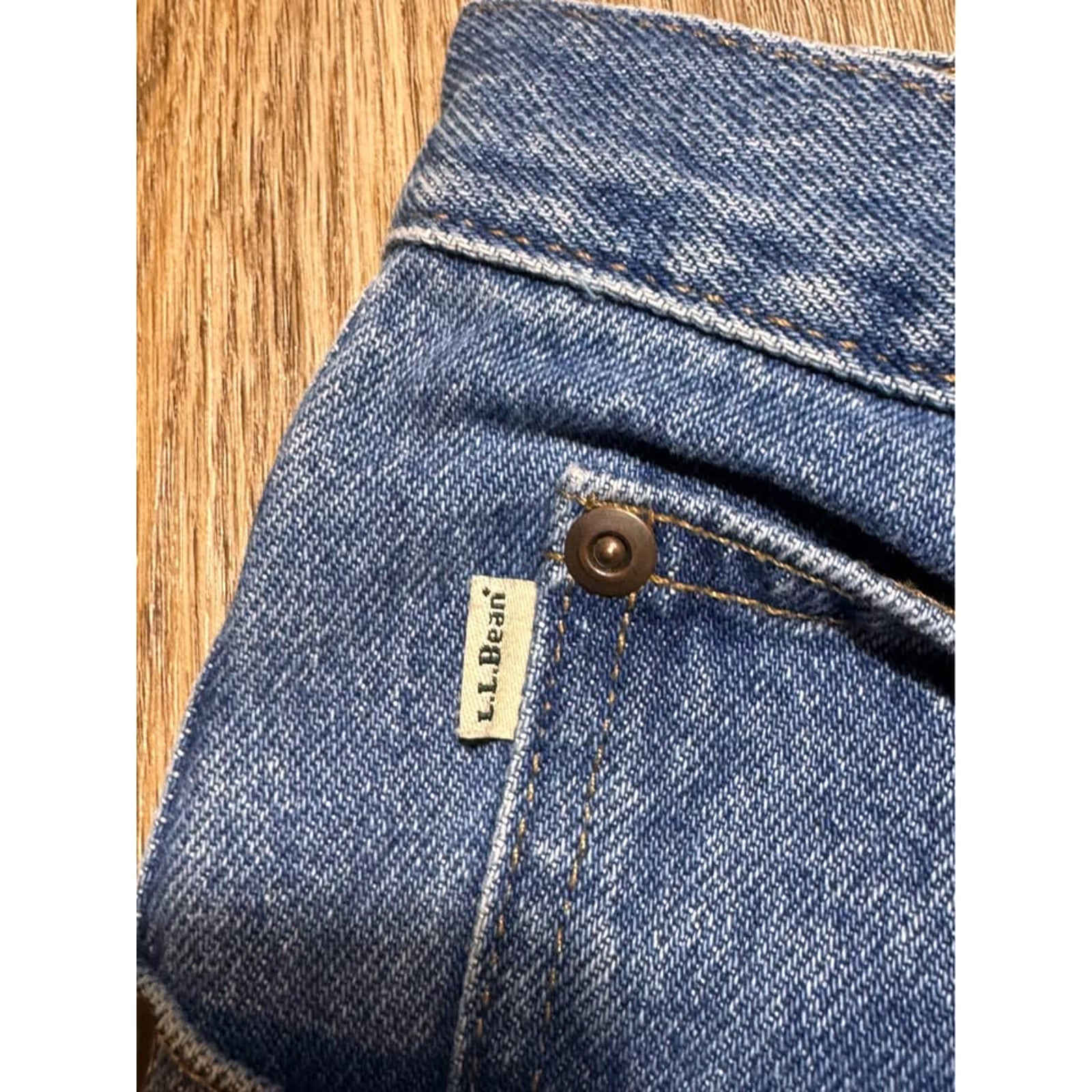L.L.Bean Men’s Classic Fit 100% Cotton Jeans 46x36 NWT – Medium Blue Straight Leg