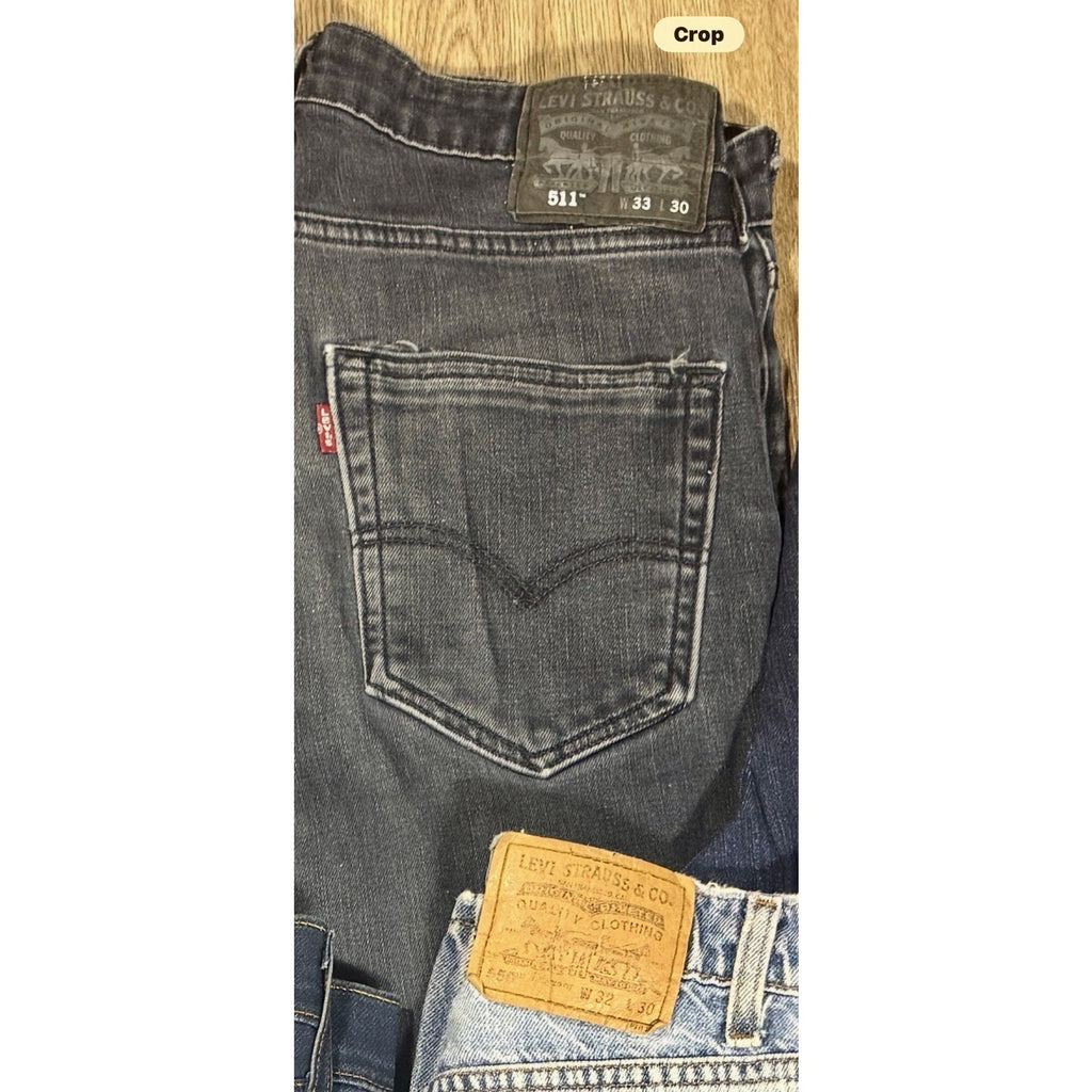 28 Pair Levi’s Jeans Lot 501 505 511 512 541 550 560 NWT USA Reseller Denim Lot