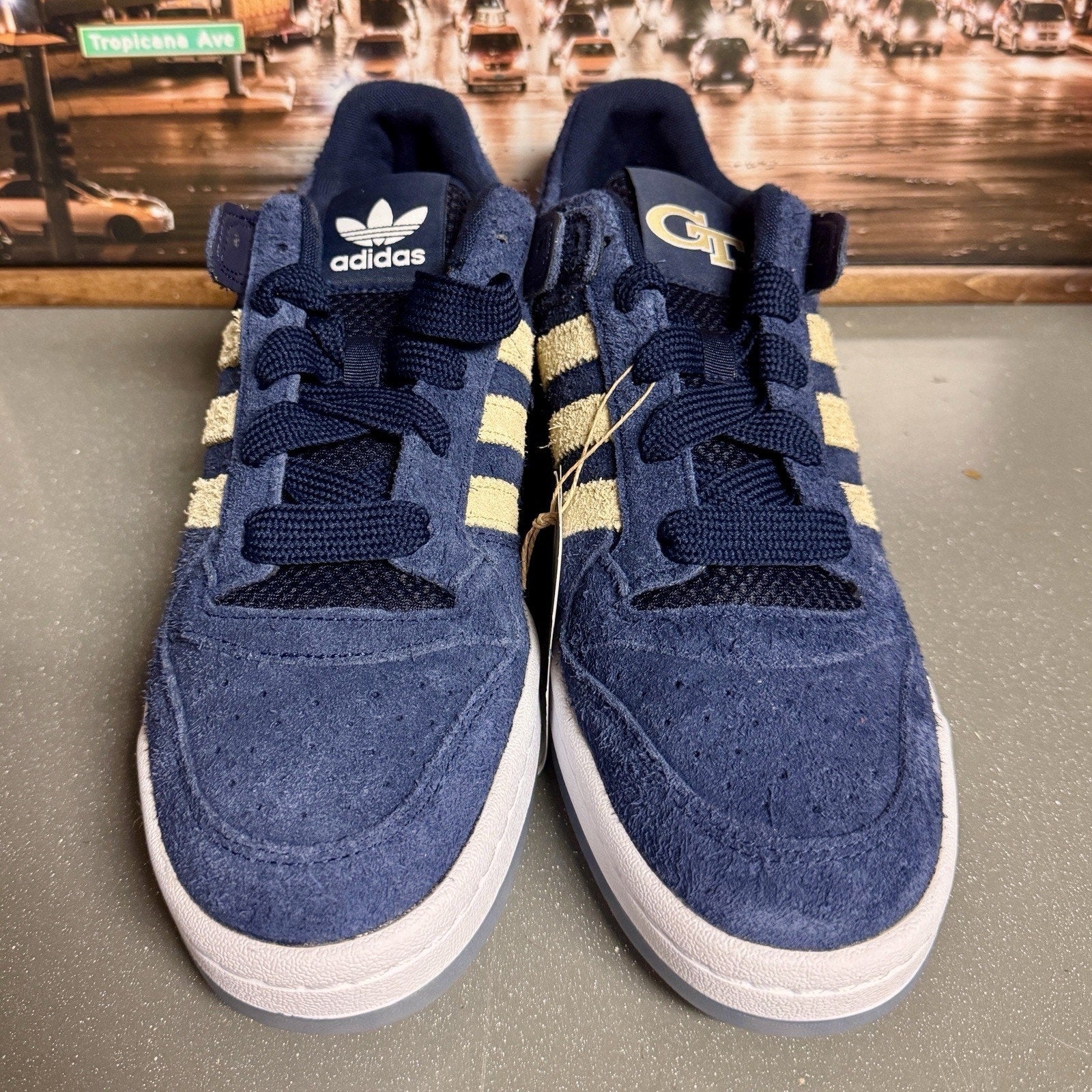 adidas Forum Low Georgia Tech Yellow Jackets Men’s 11 Sneakers Casual Shoes NCAA